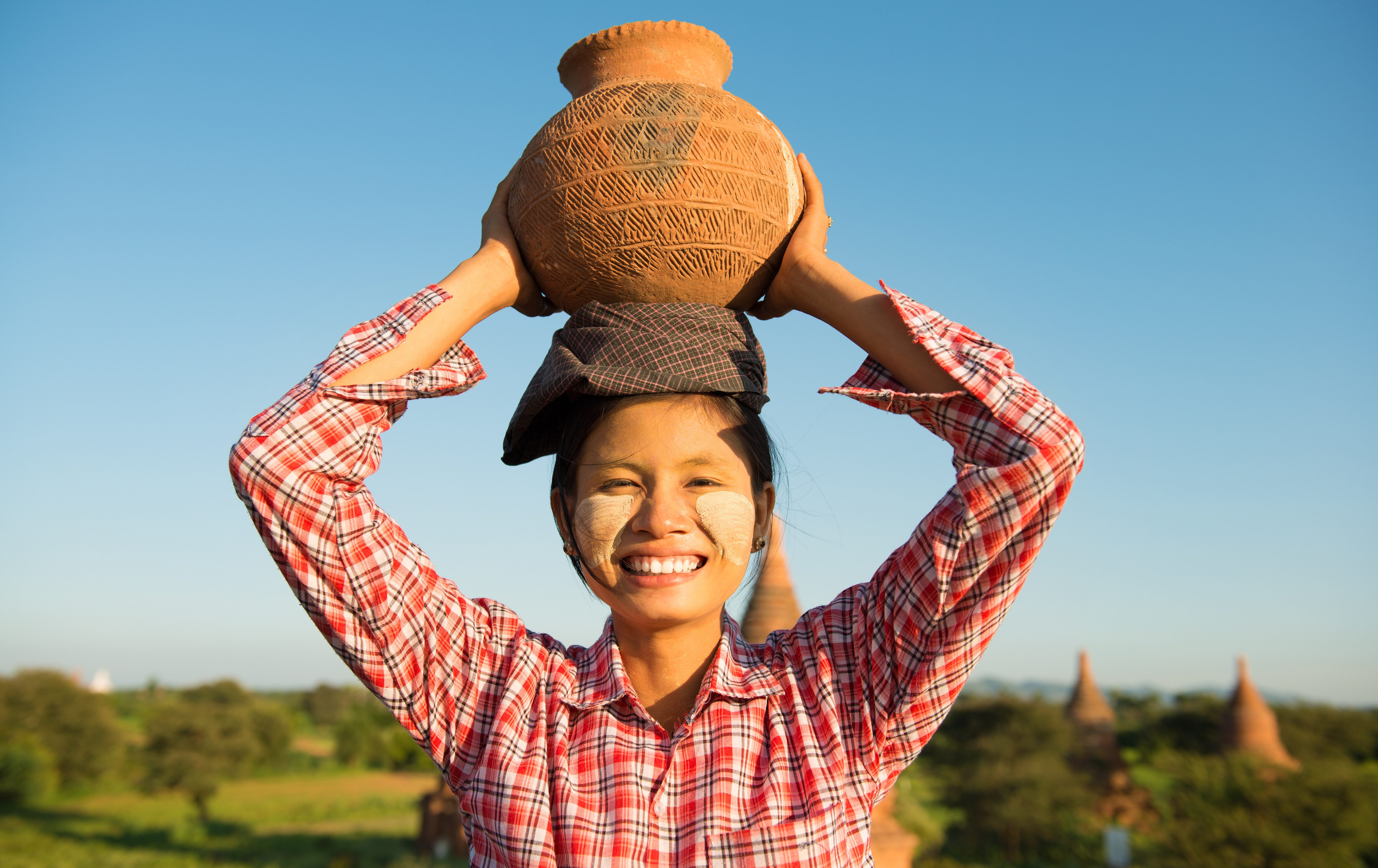 Traditionele vrouw in Myanmar