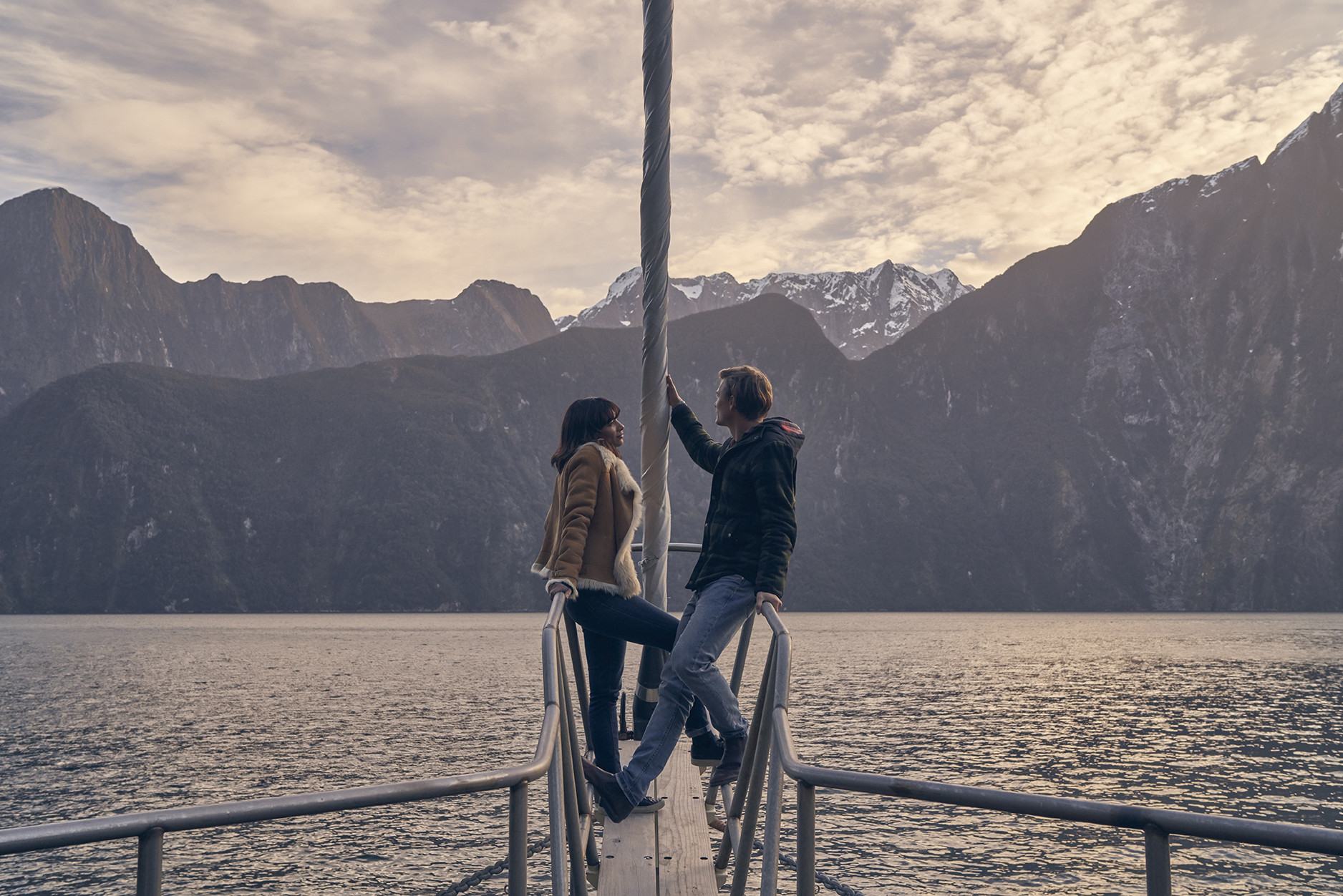 Genieten van de schitterende omgeving van Milford Sound in Nieuw-Zeeland