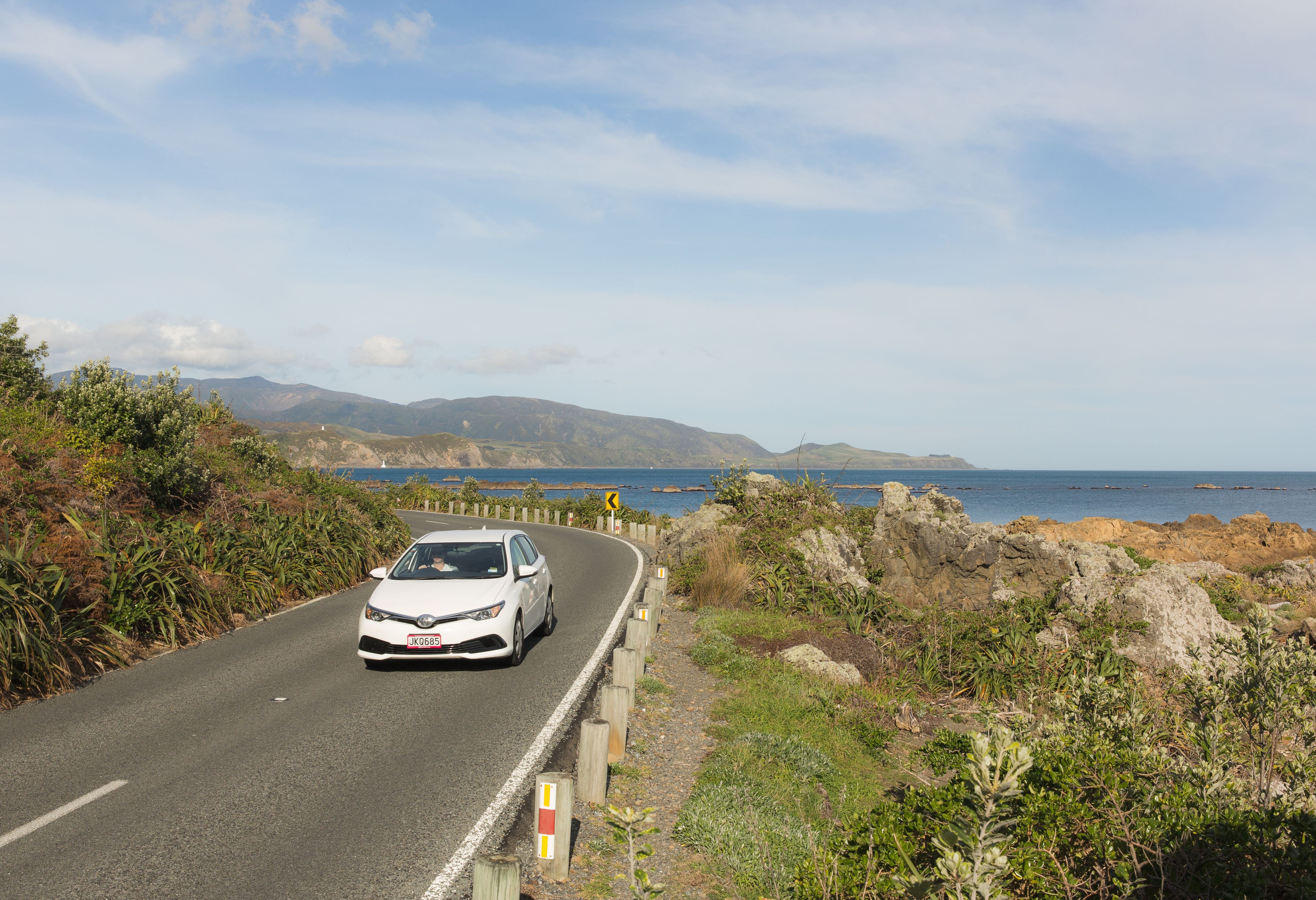 Onderweg met de auto in Nieuw-Zeeland