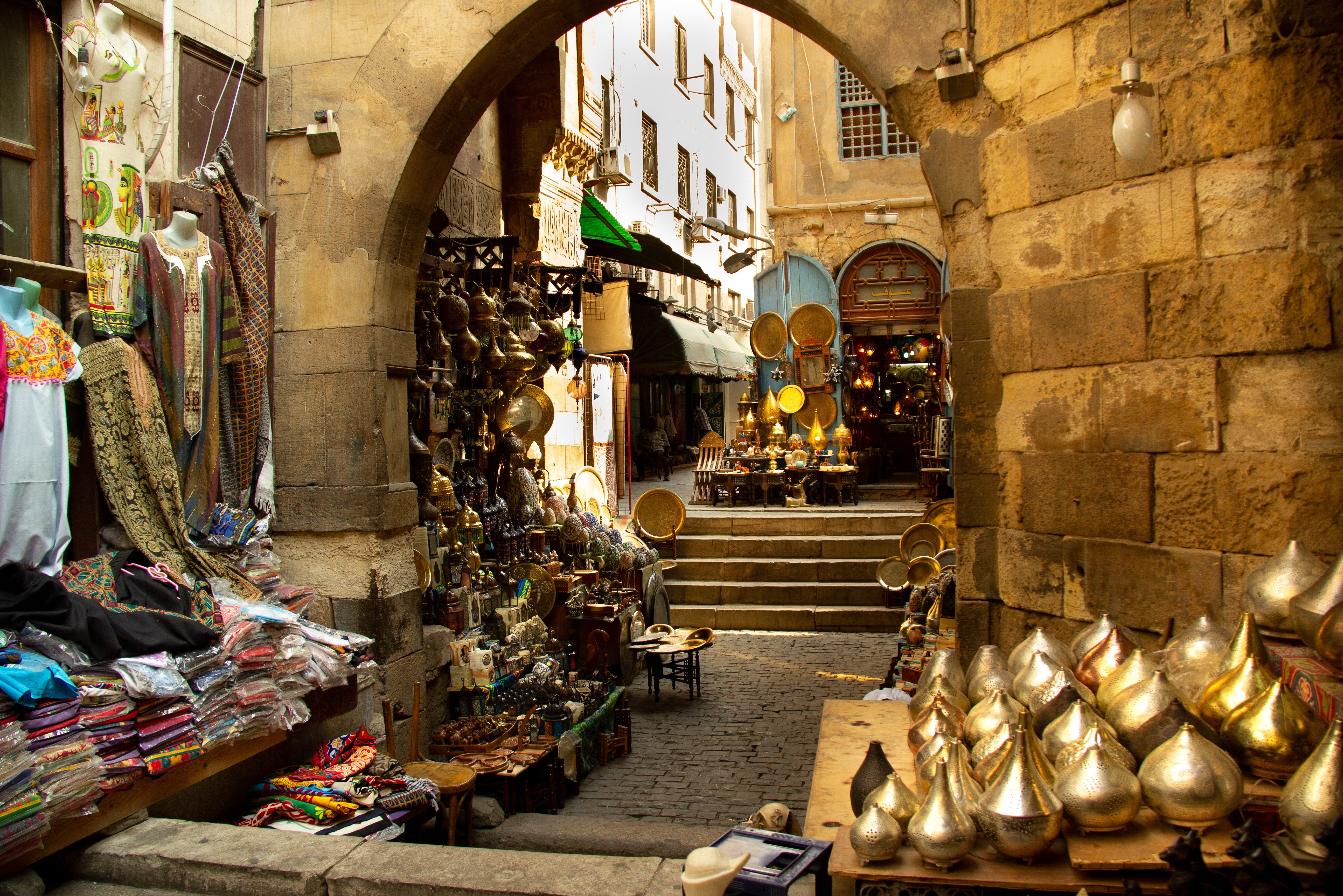 Egypte Cairo Khan al Khalili Bazar Souk