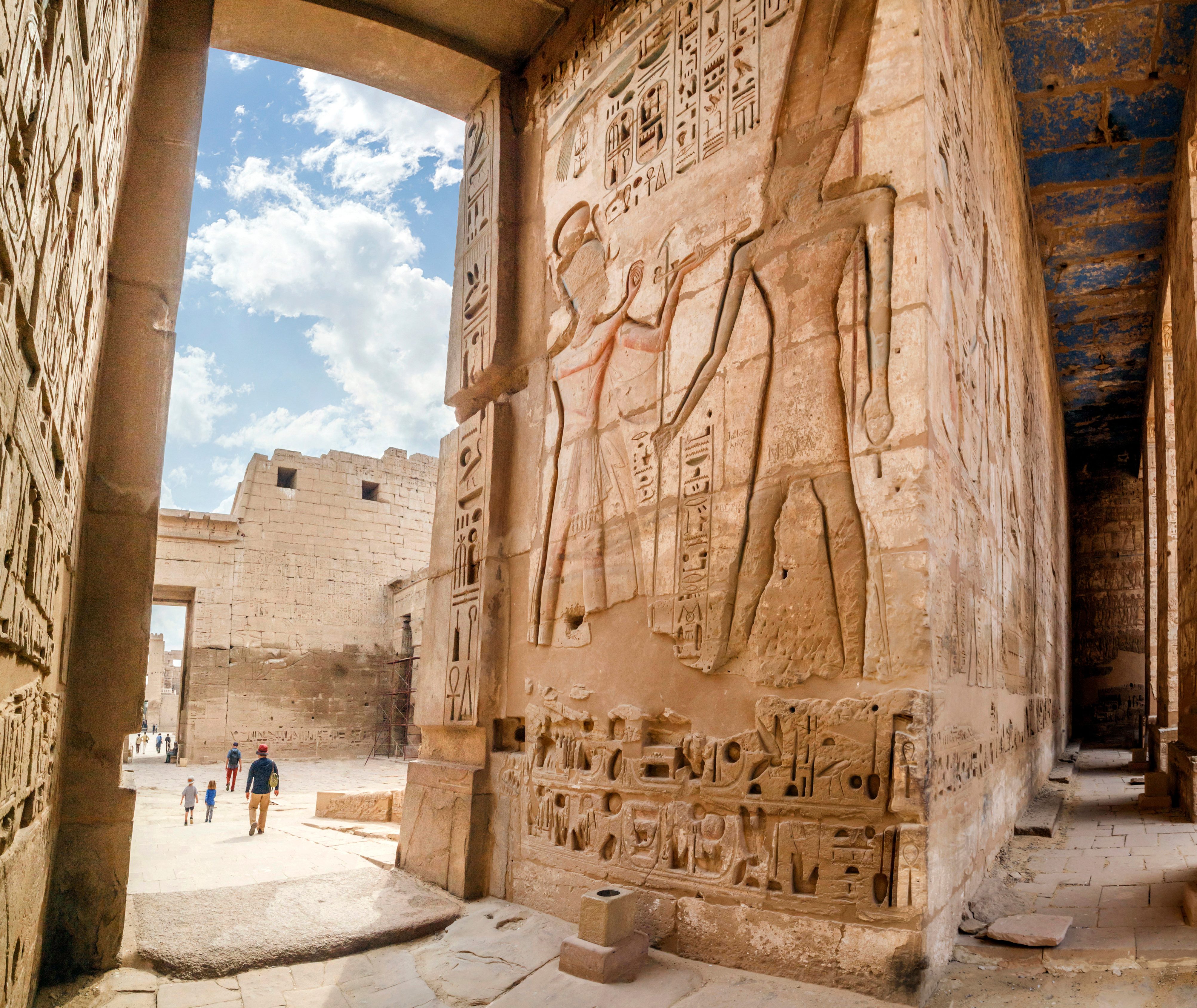 Thebe medinat habu tempel in Luxor