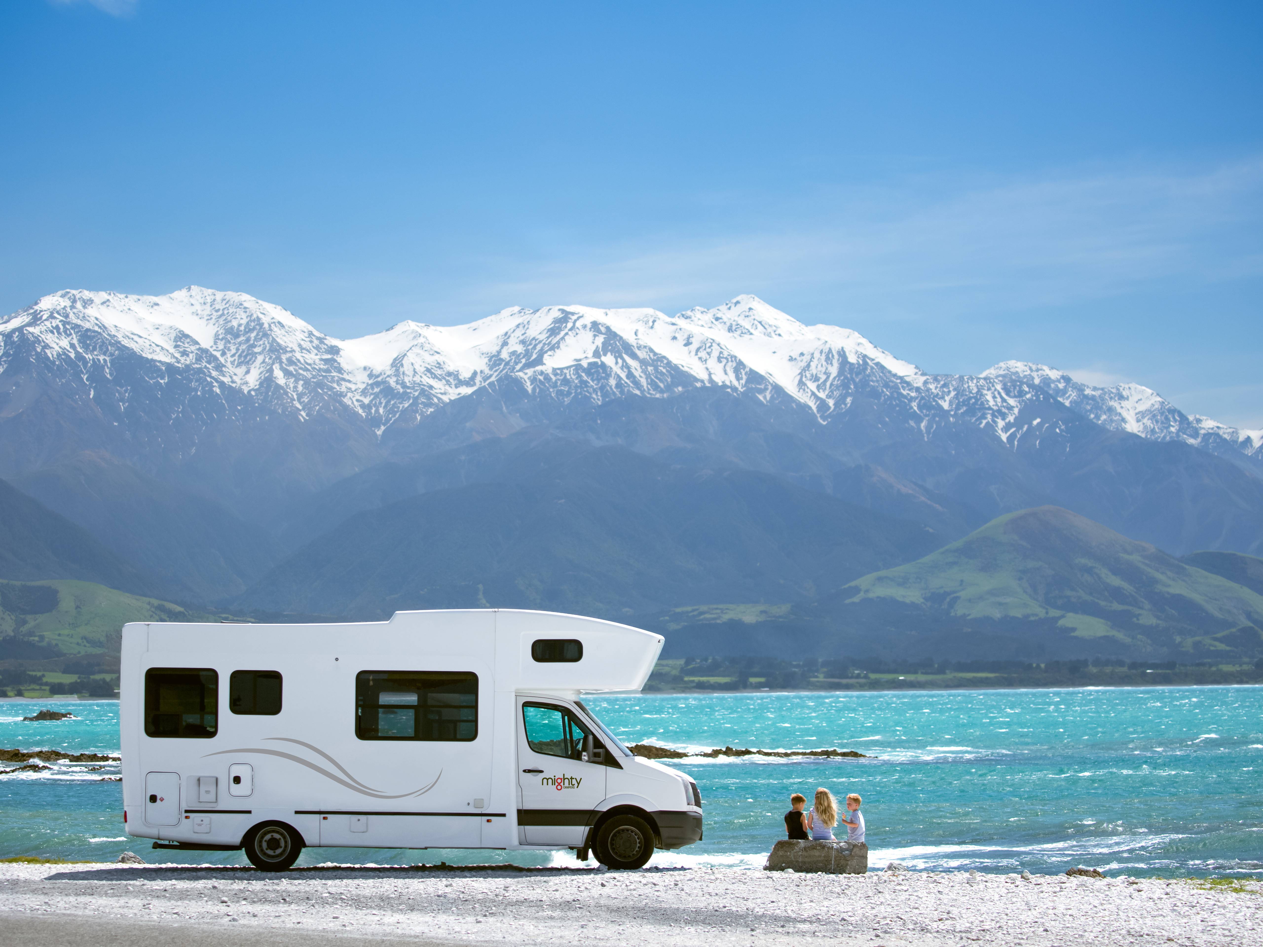 Genieten van de natuur met de Big Six camper van Mighty in Nieuw-Zeeland