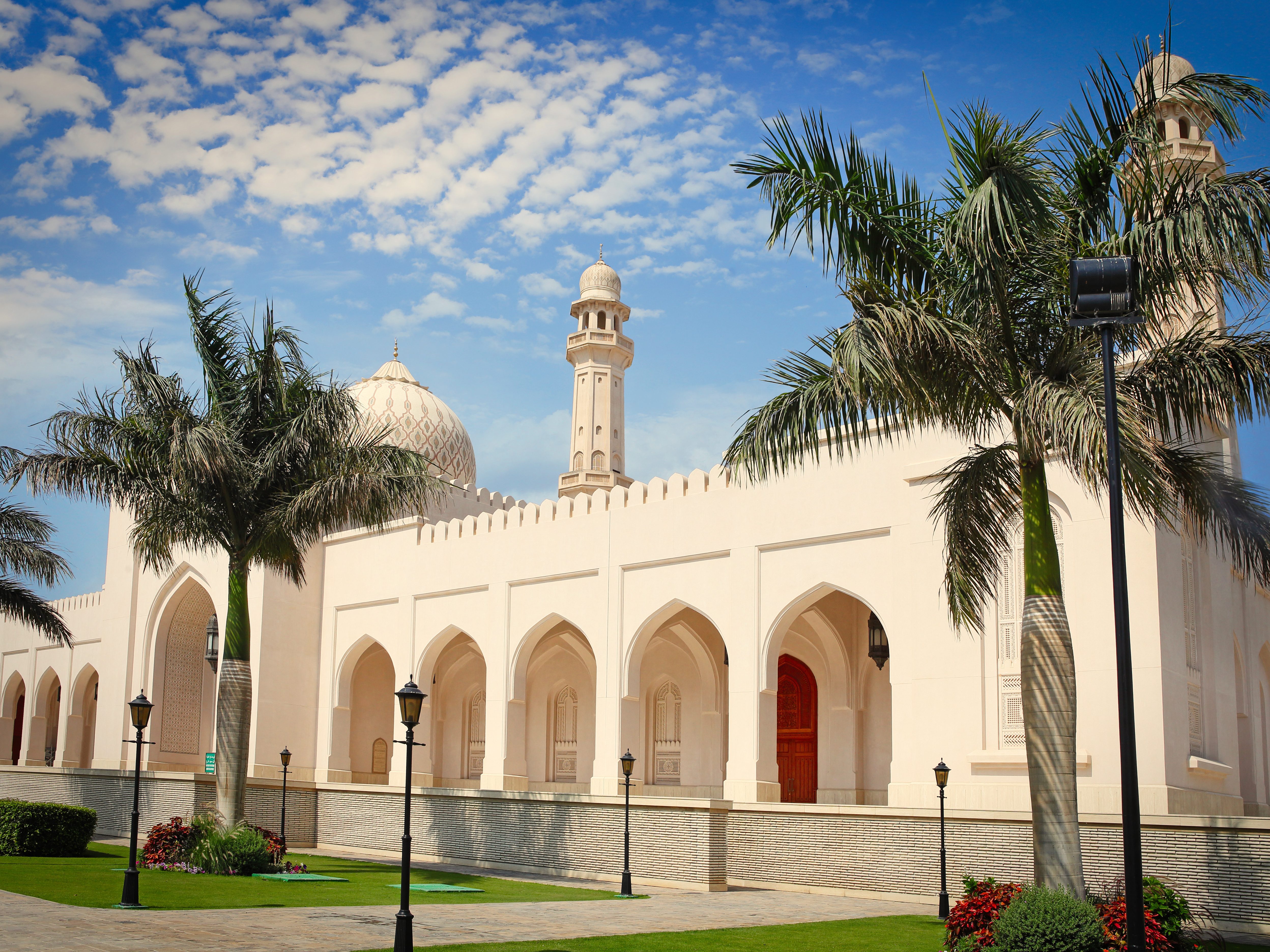 De prachtige sultan moskee in Muscat, Oman