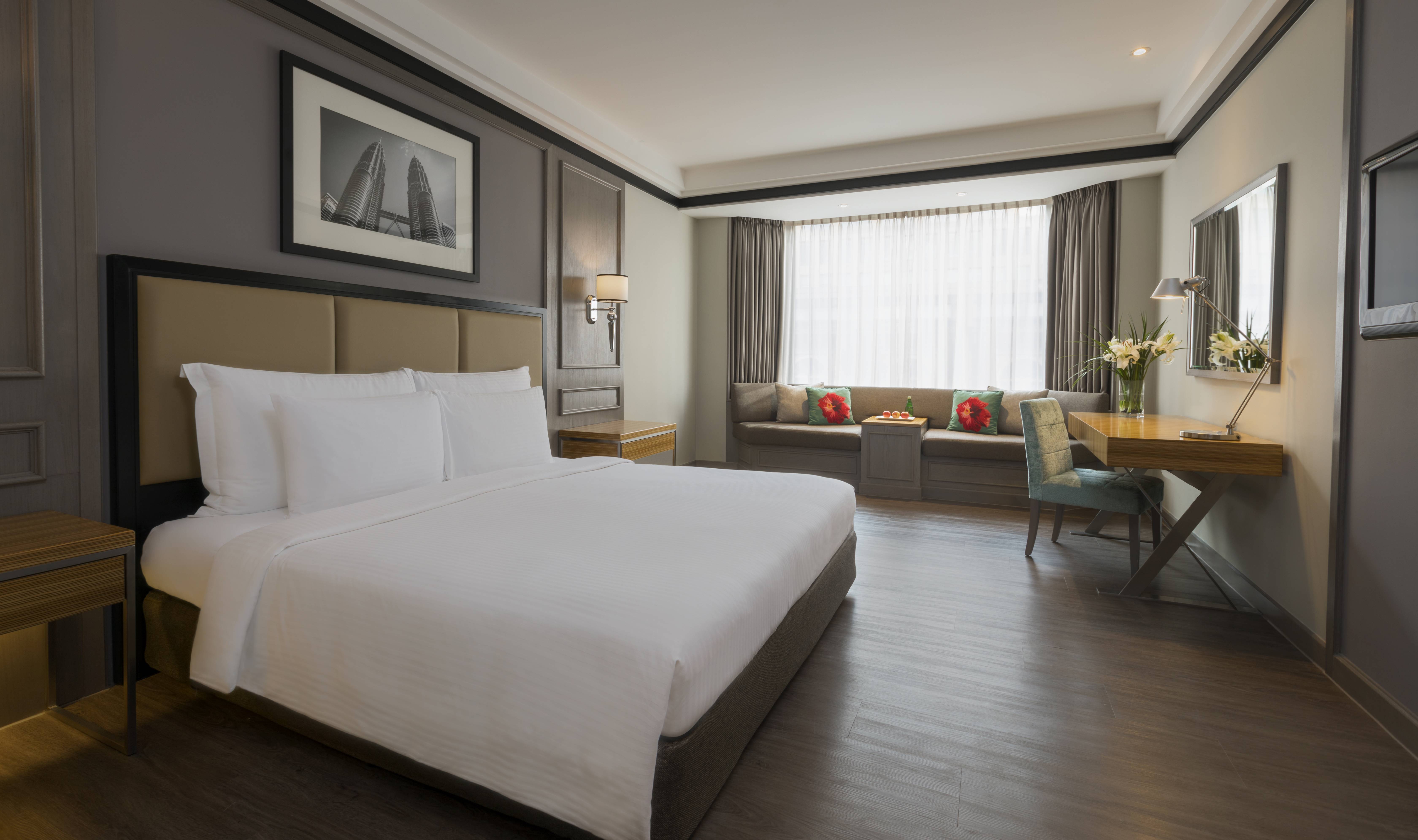 Maleisië-Kuala-Lumpur-Melia-Hotel-Melia-kamer-King-bed