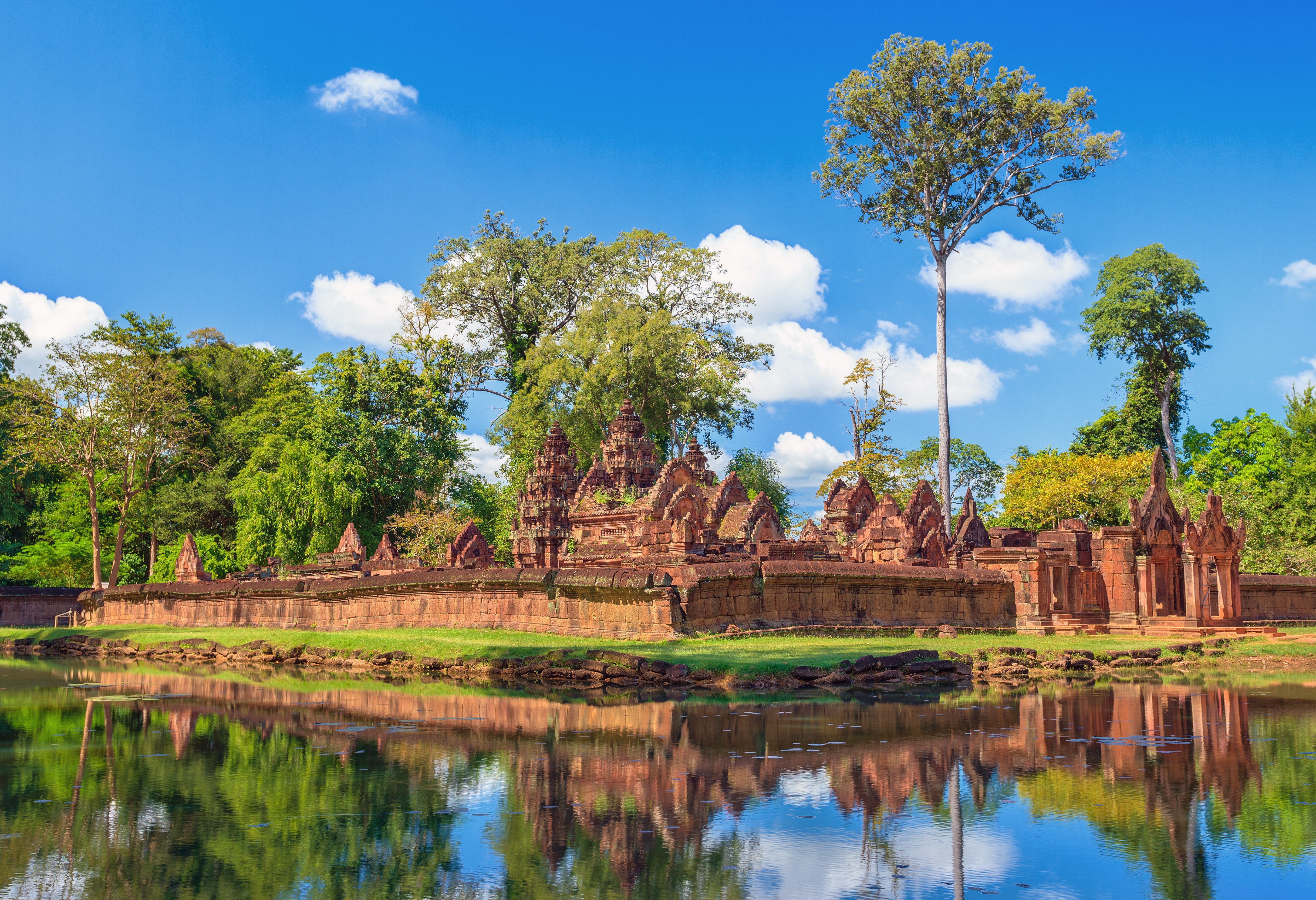 Banteay Srey citadel in de omgeving van Siem Reap in Cambodja