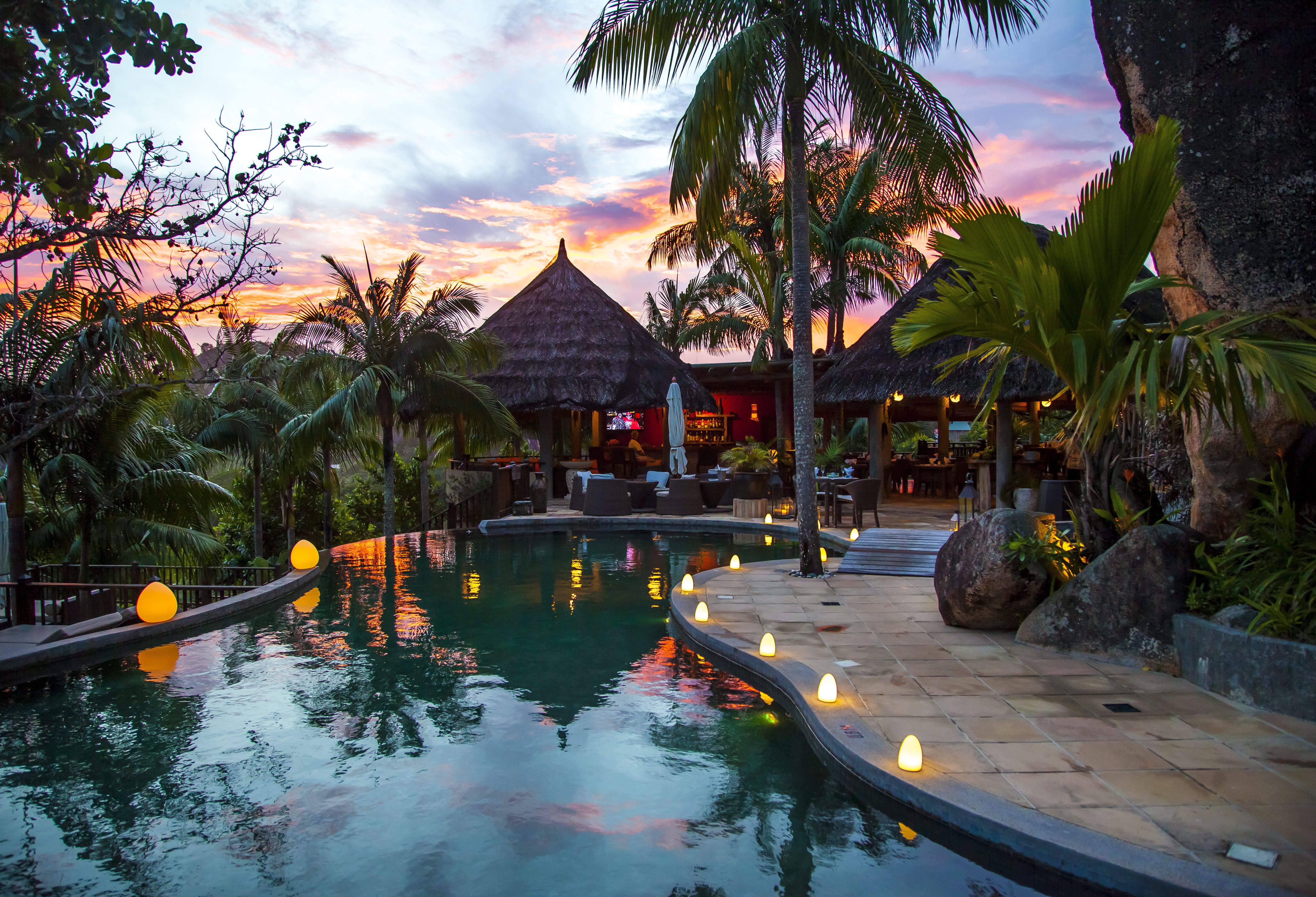 Seychellen Mahe Valmer Resort Baie Lazare zwembad