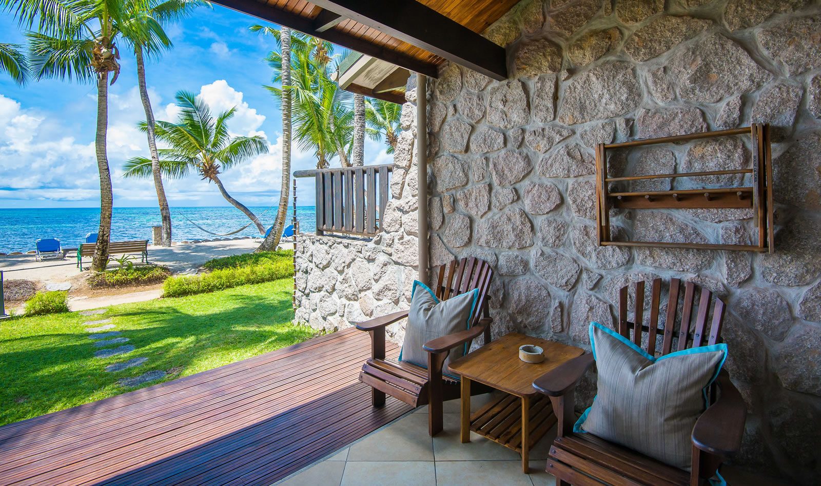 Seychellen Praslin Coco de Mer Superior Kamer terras