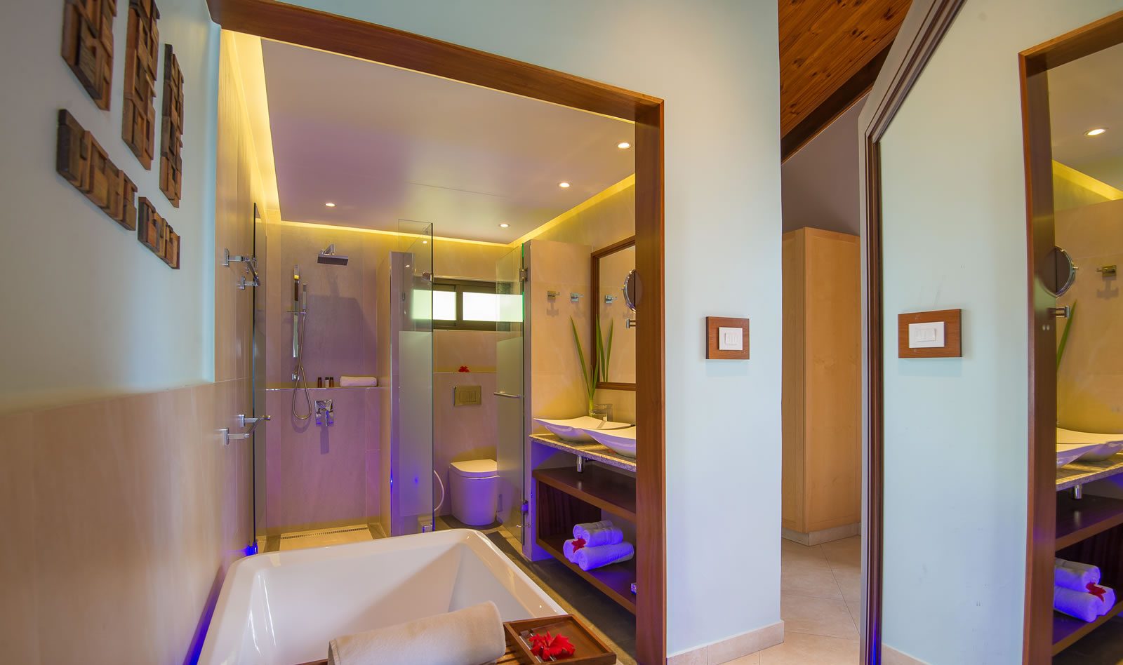 Seychellen Praslin Coco de Mer Superior Kamer badkamer