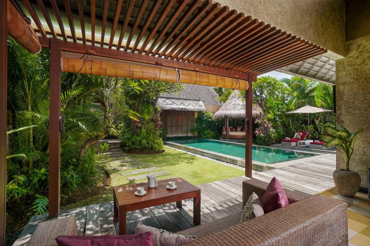 Tuin van de 1-Bedroom Poolvilla in het Space Villas Bali in Seminyak
