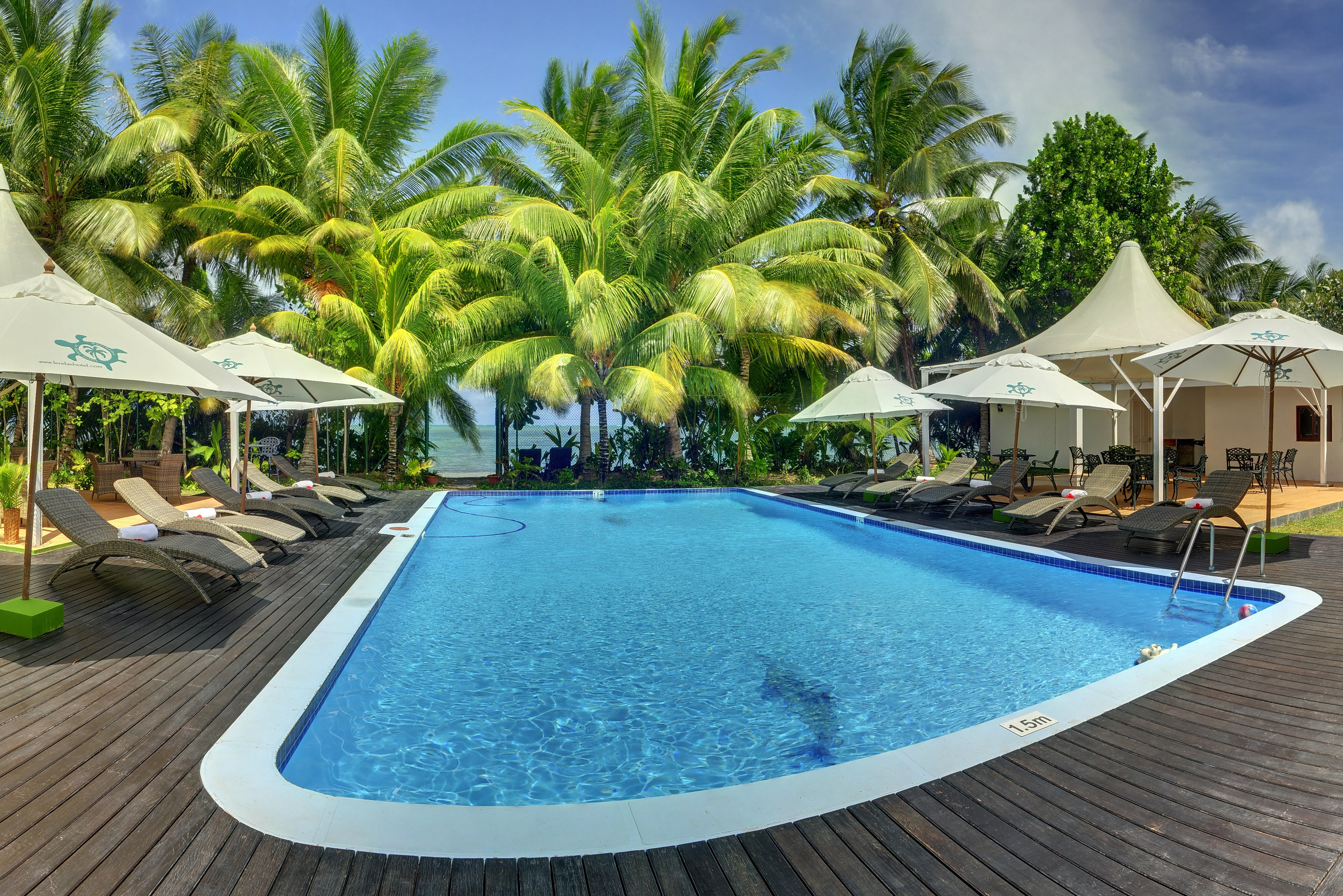 Seychellen Praslin Le Relax Beach Resort zwembad