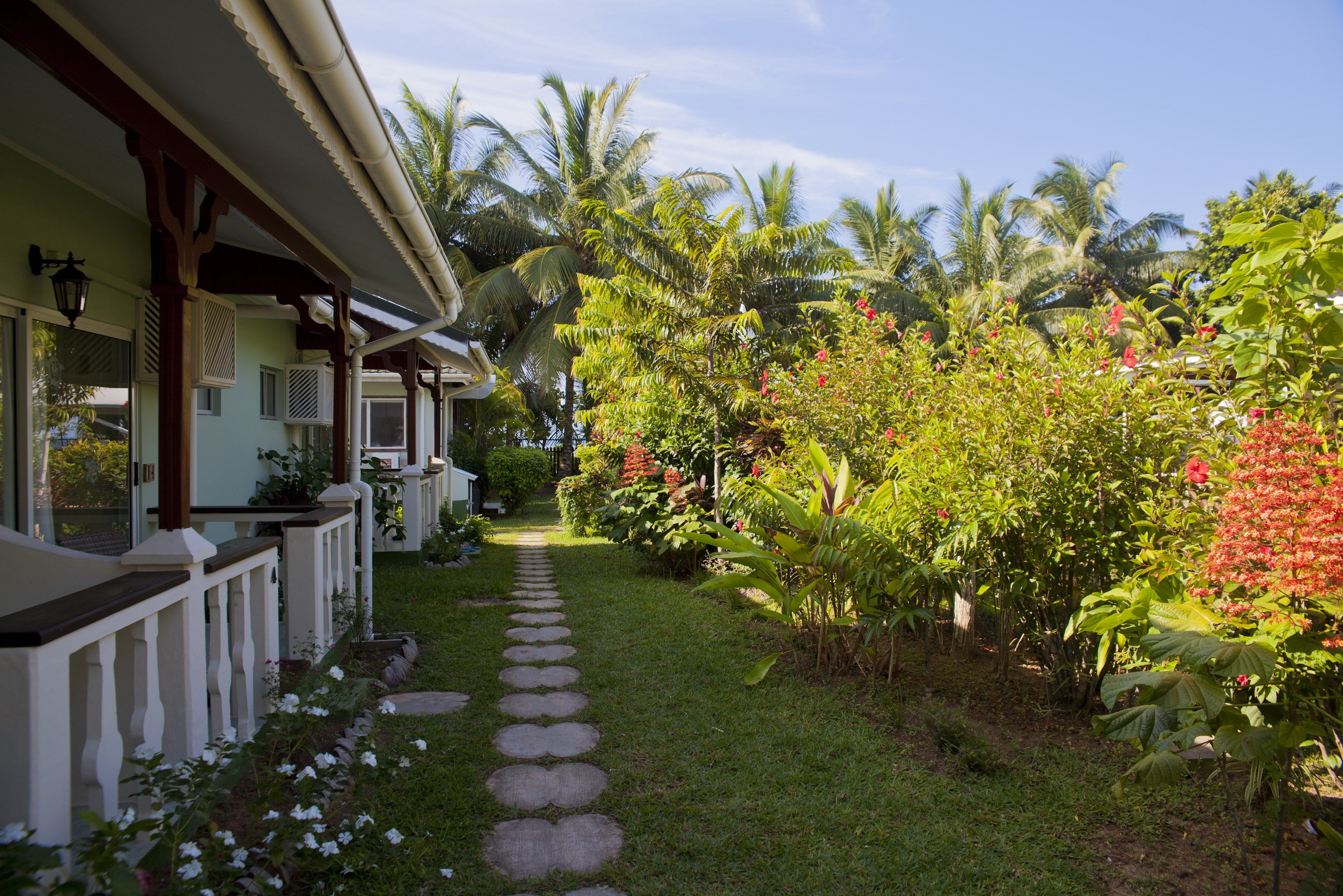 Seychellen Praslin Le Relax Beach Resort tuinen