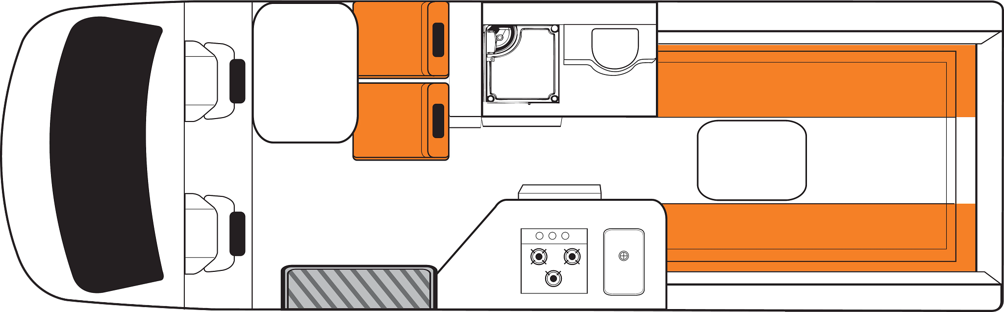 Nieuw dagindeling Britz Venturer
