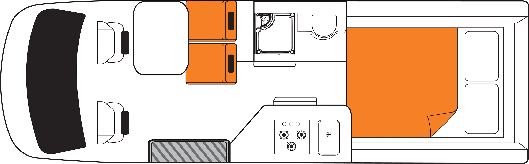 Nieuw nachtindeling Britz Venturer
