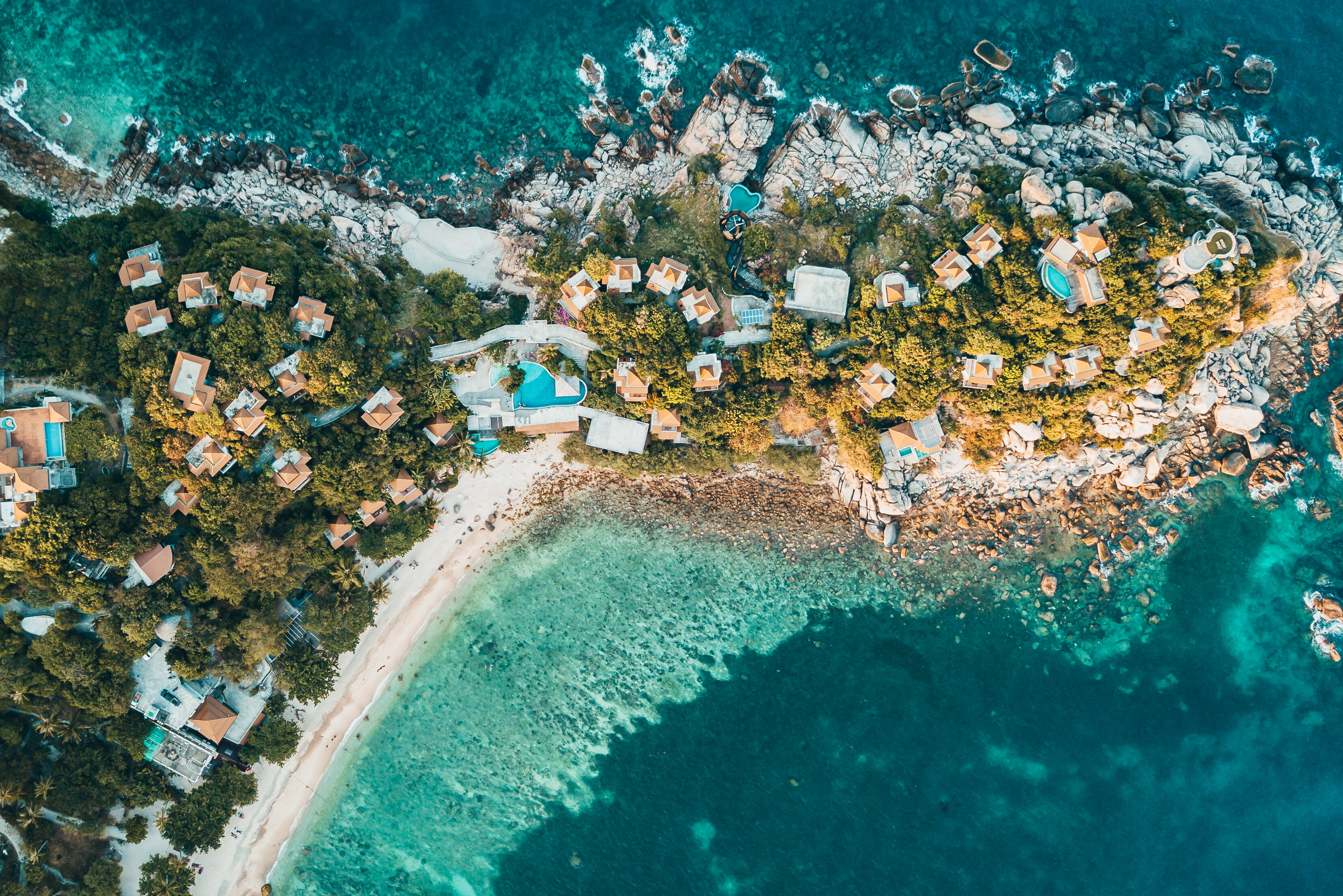 Luchtfoto Sai Daeng Resort Koh Tao