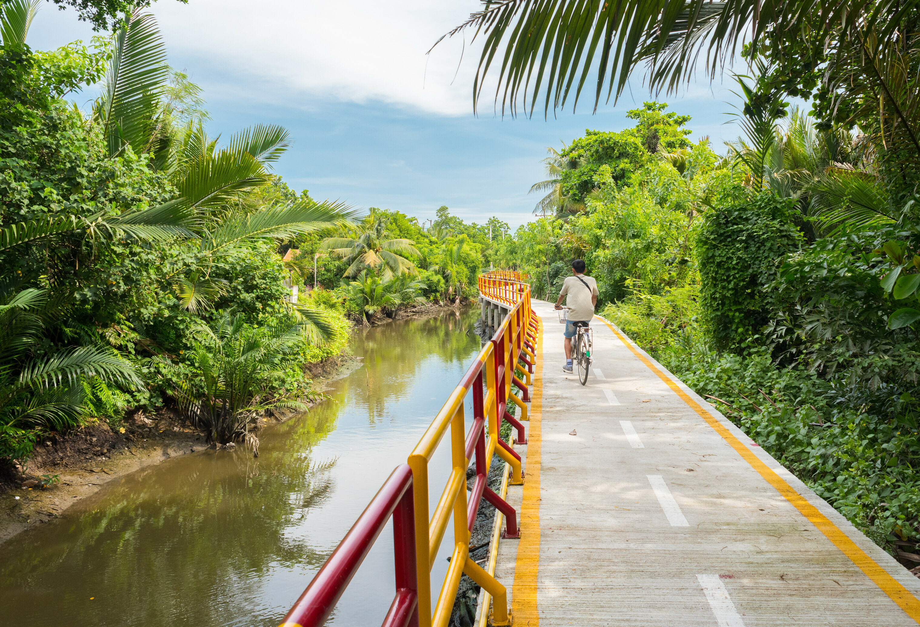 Fietsen aan de andere kant van Bangkok