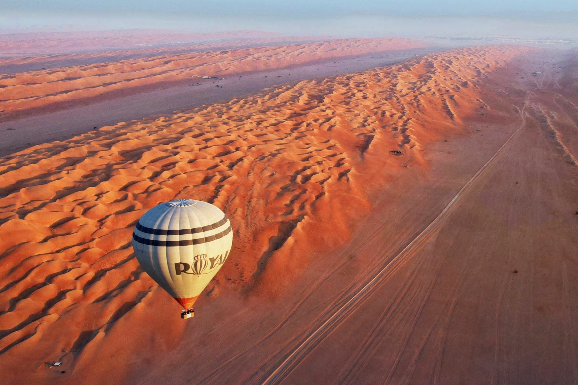 Oman Wahiba Sands Luchtballon