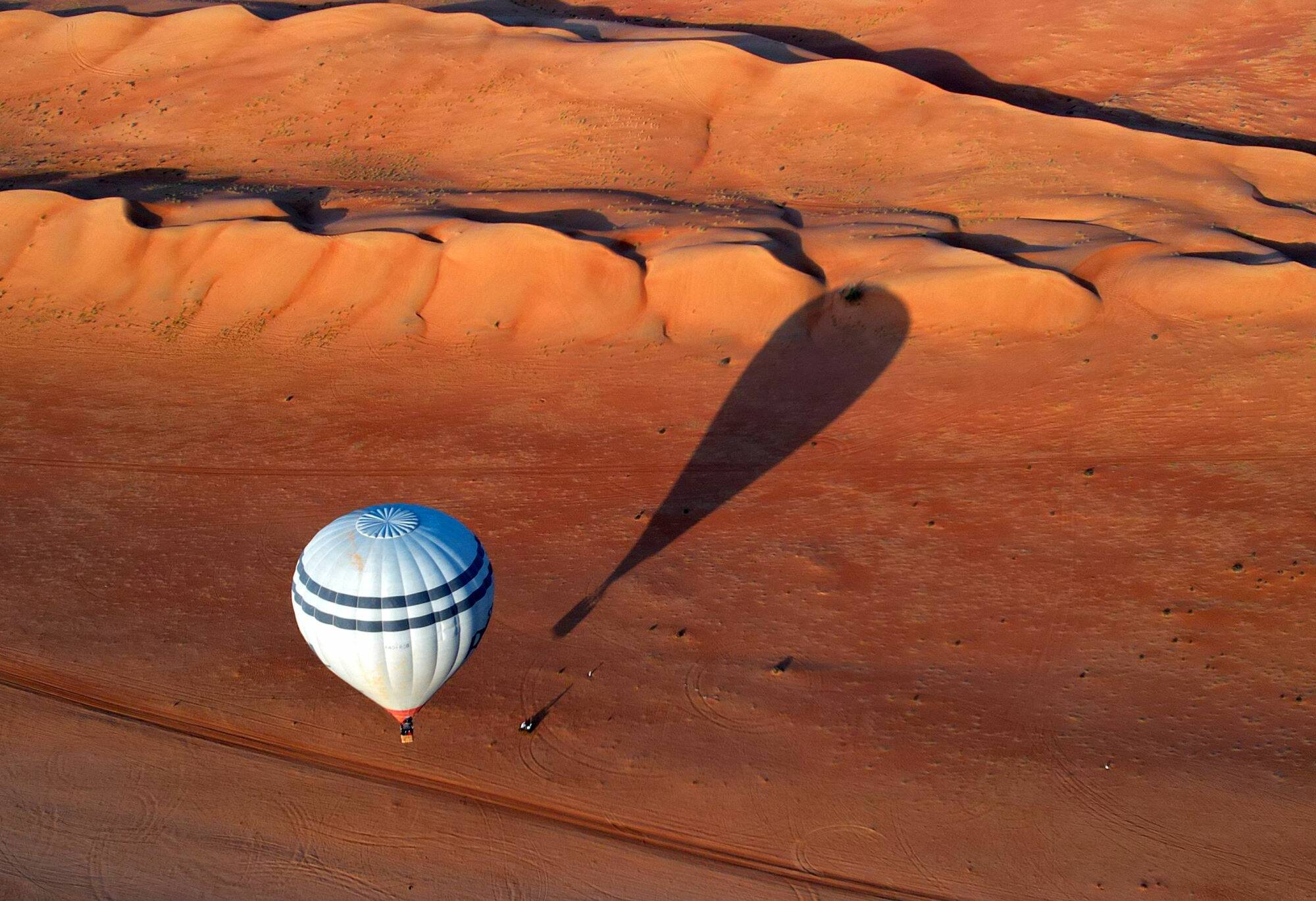 Wahiba Sands Luchtballonvaart