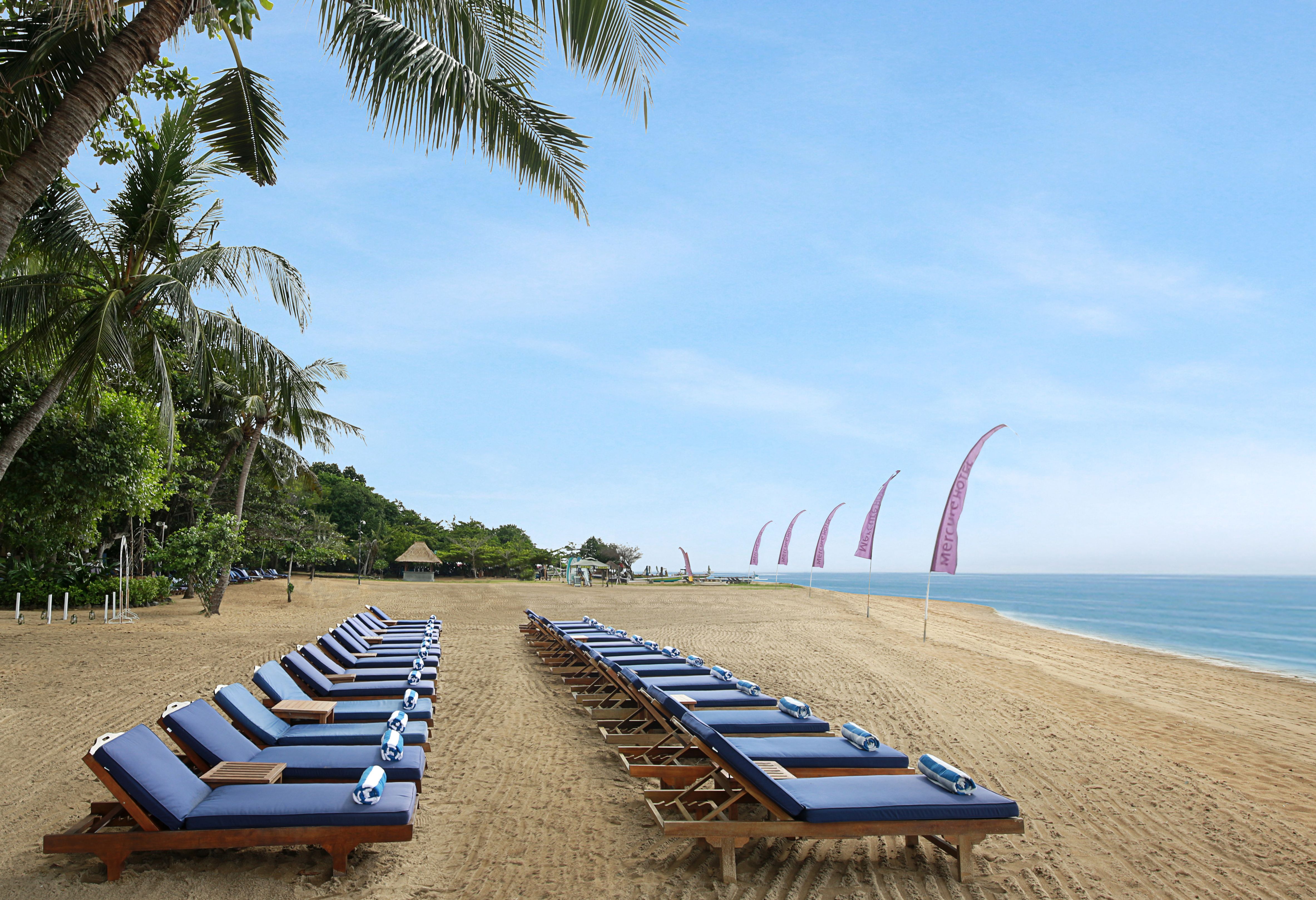 Strand bij het Mercure Sanur op Bali