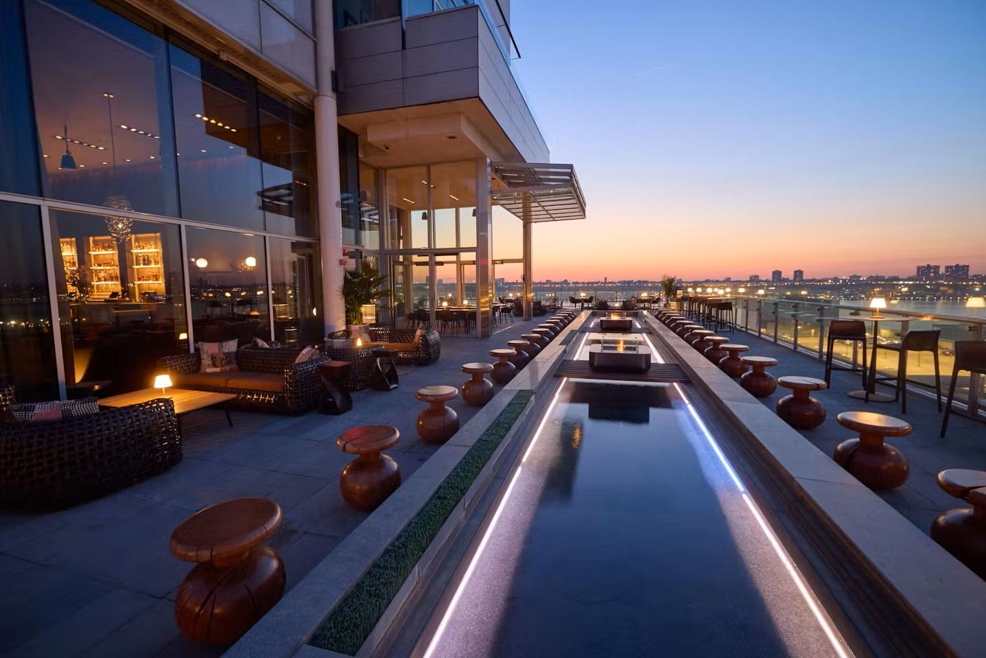 amerika new york city ink48 hotel rooftop bar