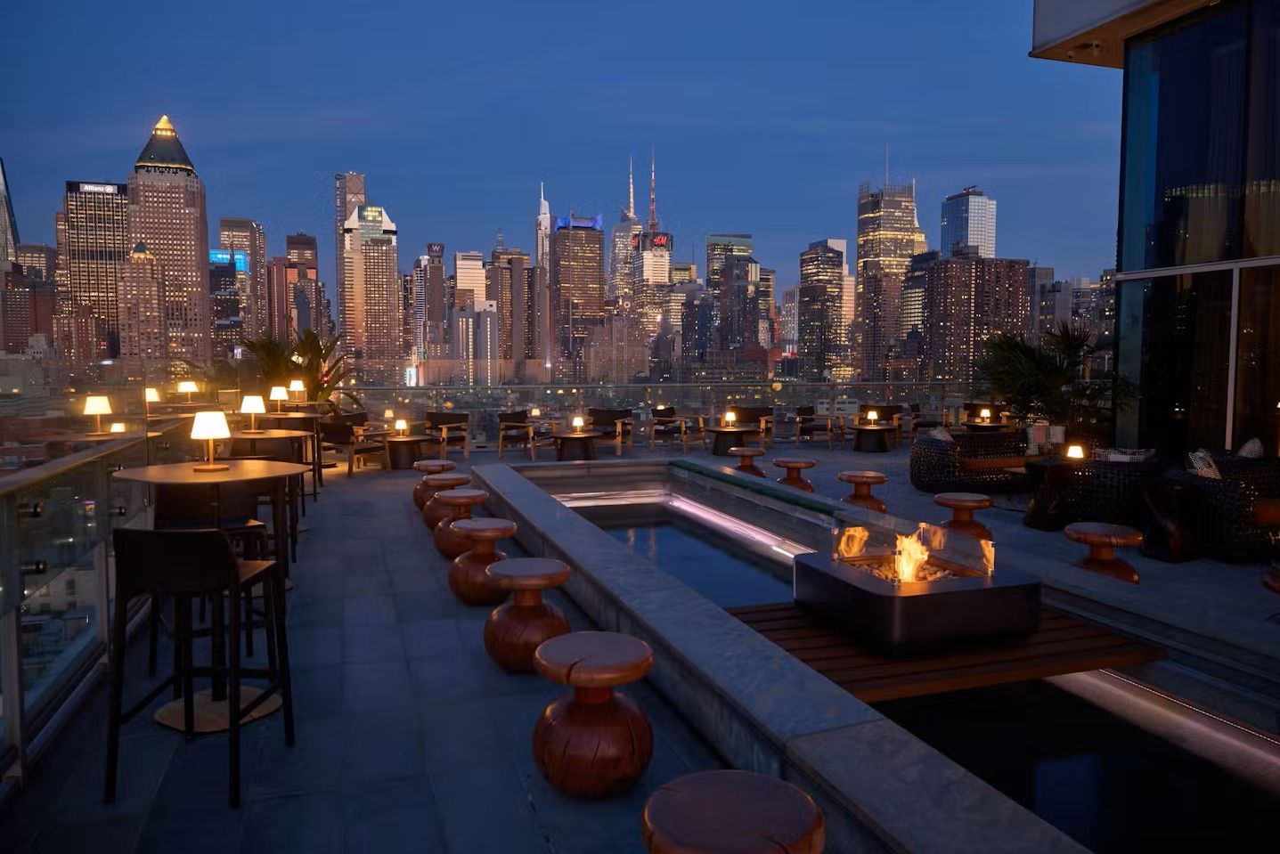amerika new york city ink48 hotel rooftop bar