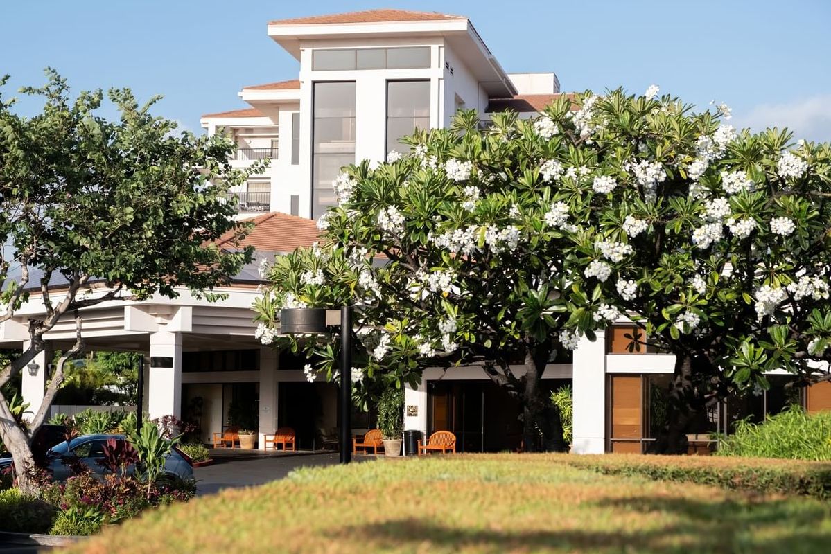 amerika hawaii maui coast hotel tuinen entree