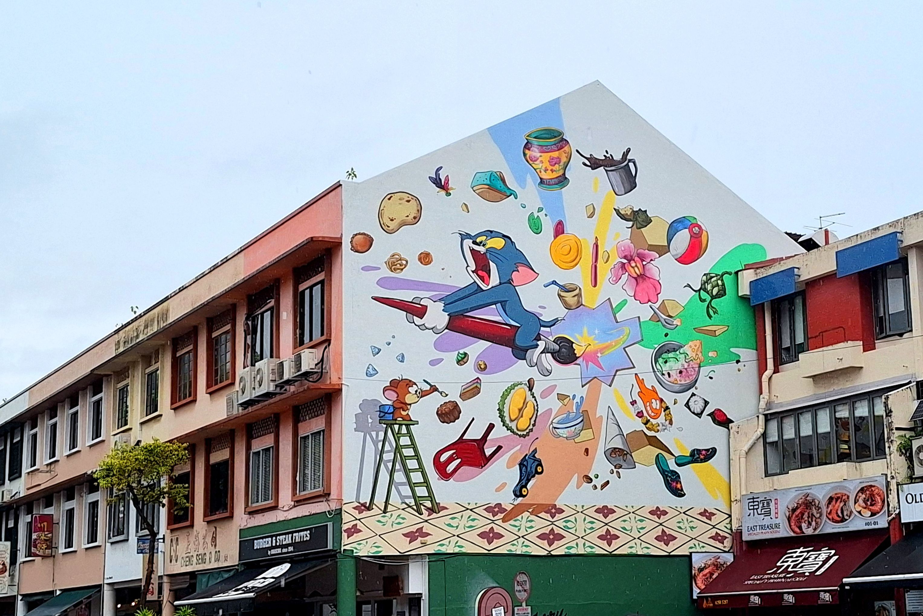 Muurschilderingen in Joo Chiat Singapore