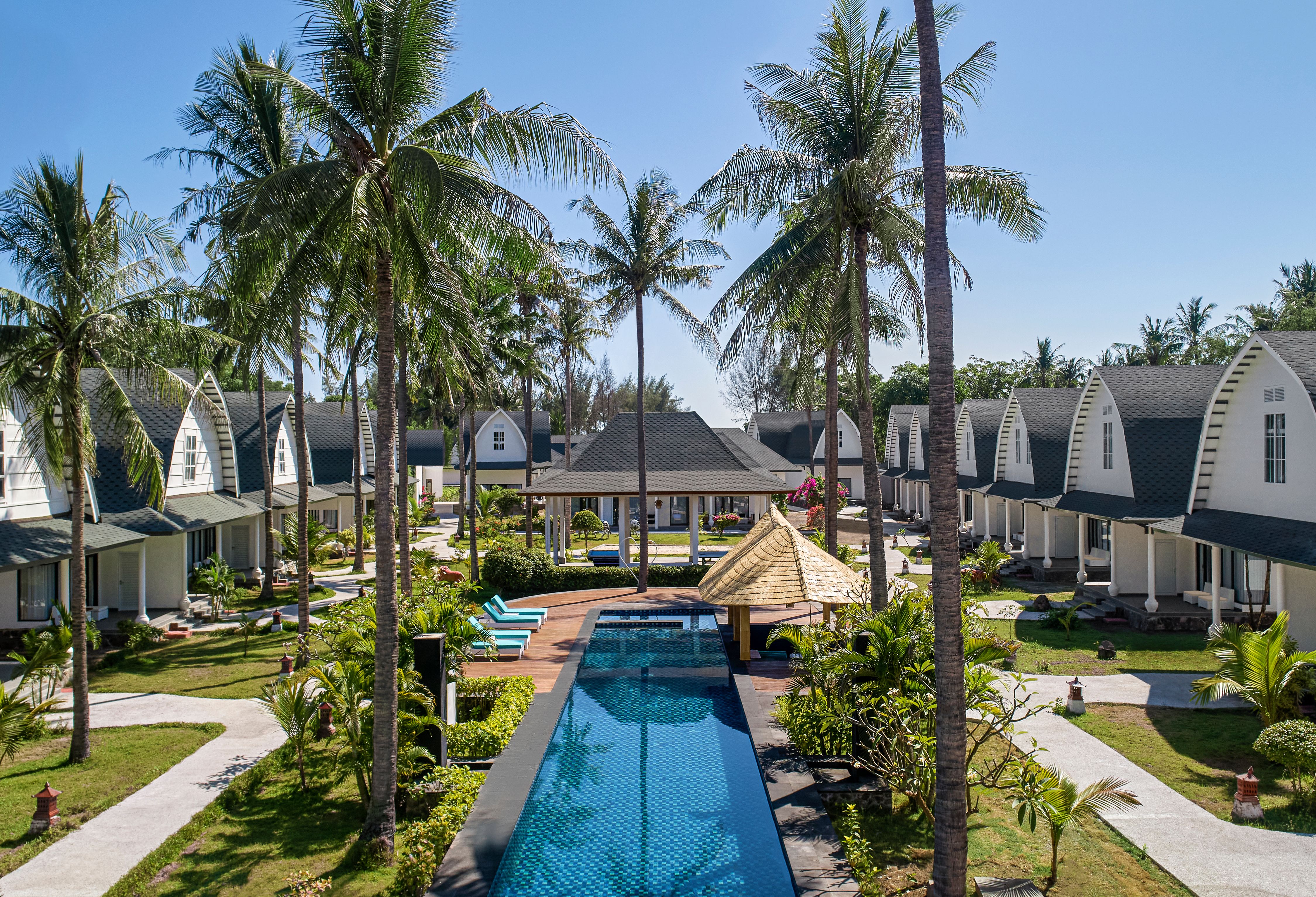 Indonesia Lombok Gili Trawangan Jambuluwuk Oceano Hotel Tuinen Zwembad