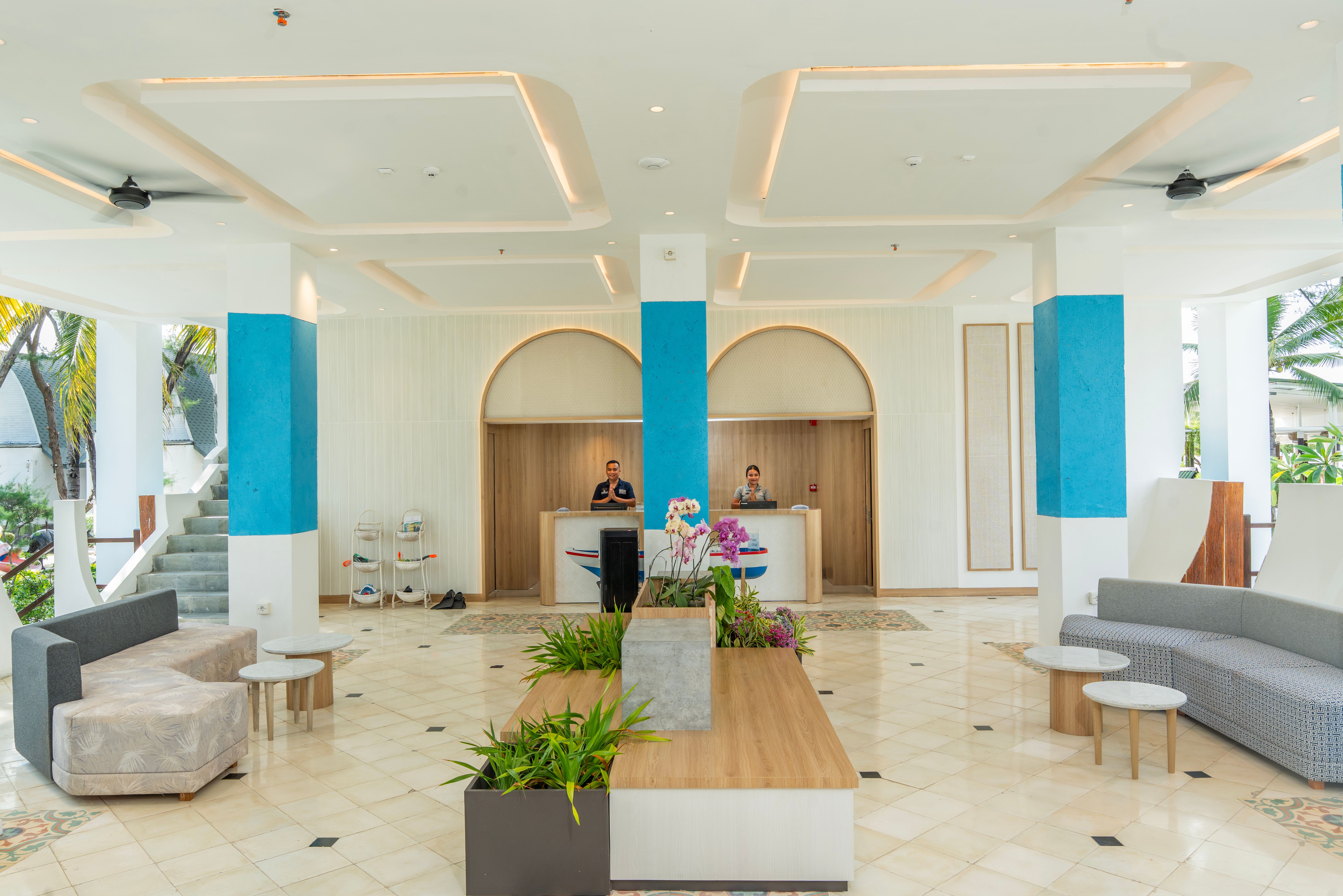 Indonesia Lombok Gili Trawangan Jambuluwuk Oceano Hotel Receptie