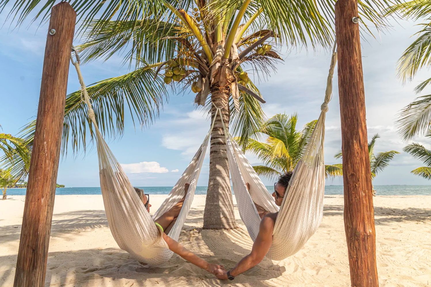 Belize Placencia Caribbean Beach Cabanas Hangmat
