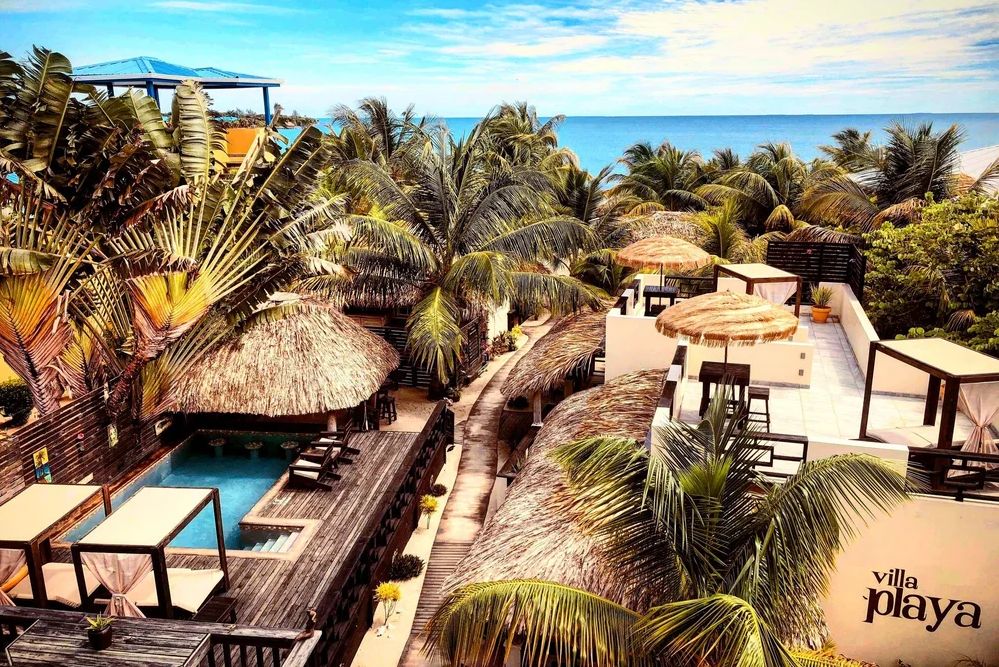 Belize Placencia Caribbean Beach Cabanas Omgeving