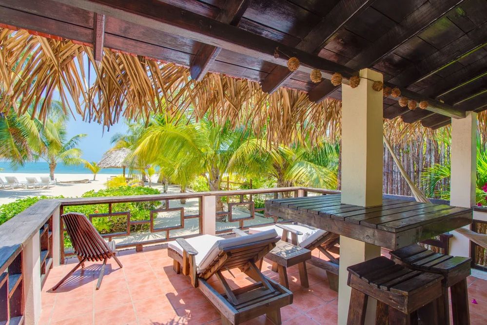 Belize Placencia Caribbean Beach Cabanas Terras