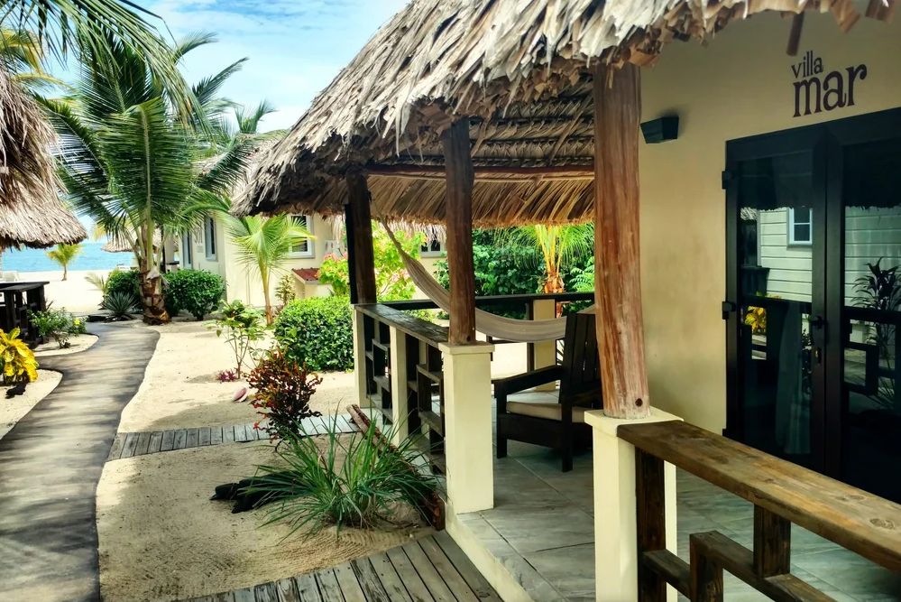Belize Placencia Caribbean Beach Cabanas Tuinen