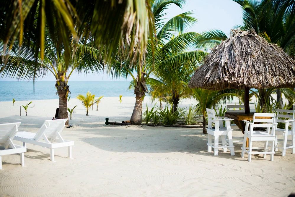 Belize Placencia Caribbean Beach Cabanas Strand