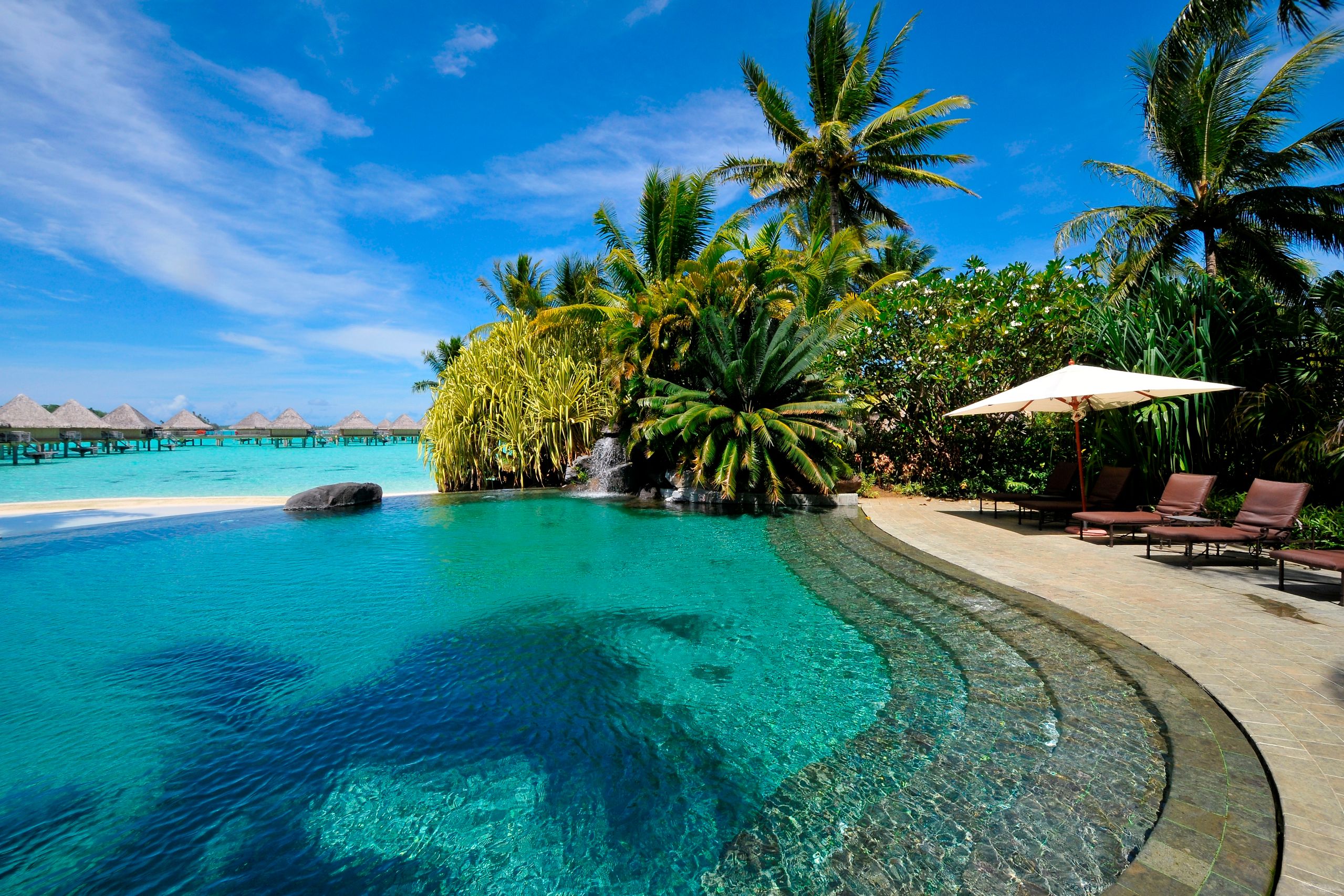 Frans Polynesie Intercontinental Bora Bora Le Moana Resort Zwembad