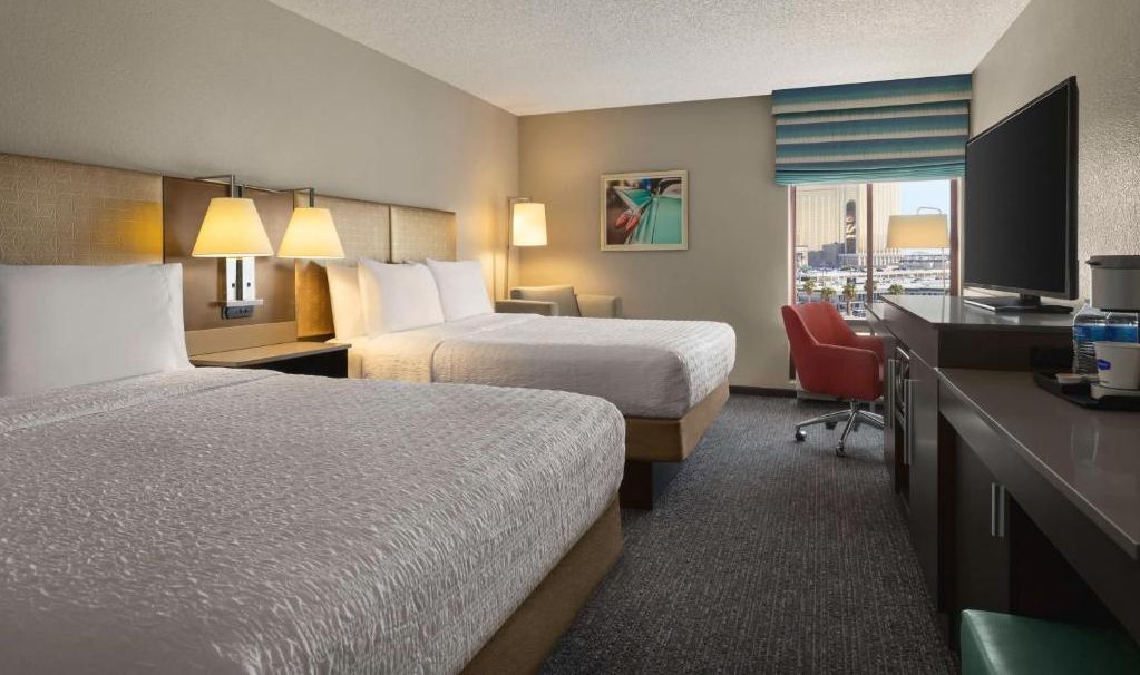 USA Las Vegas Hampton Inn Tropicana Queen Kamer