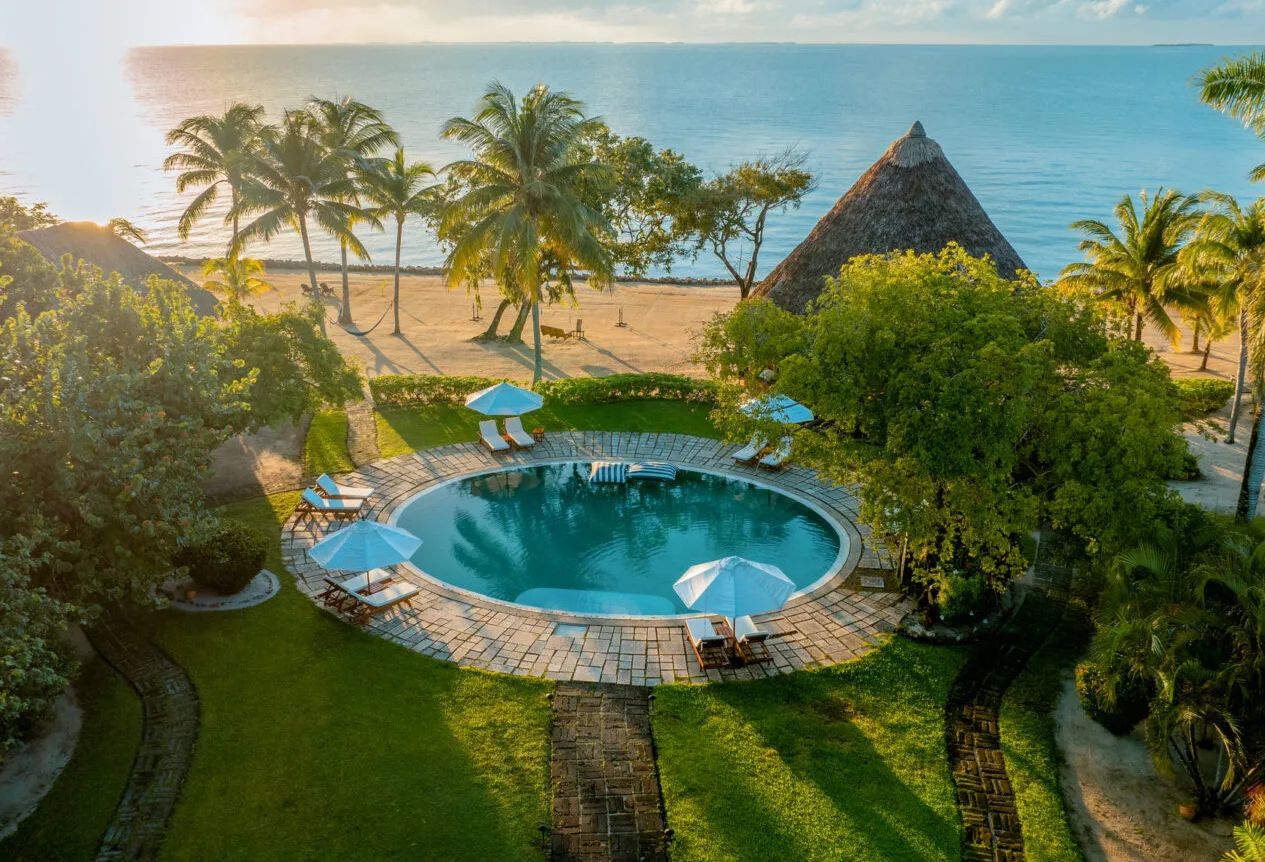 Belize Placencia Turtle Inn Zwembad