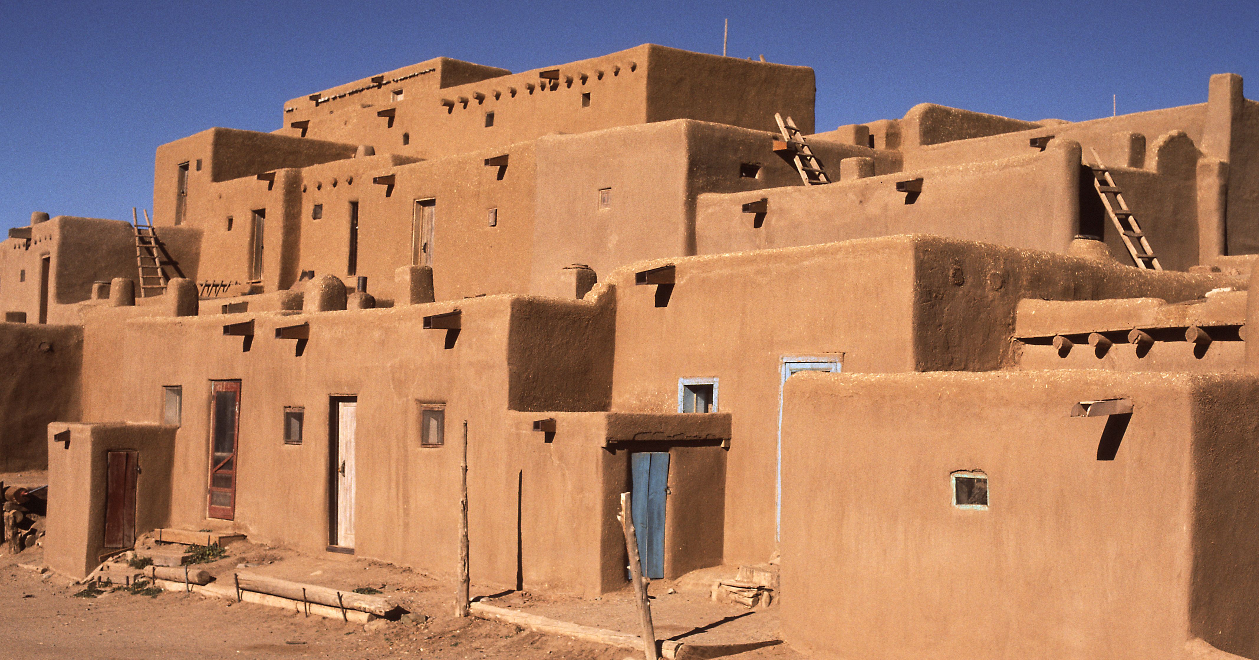amerika-albuquerque-pueblo- huizen