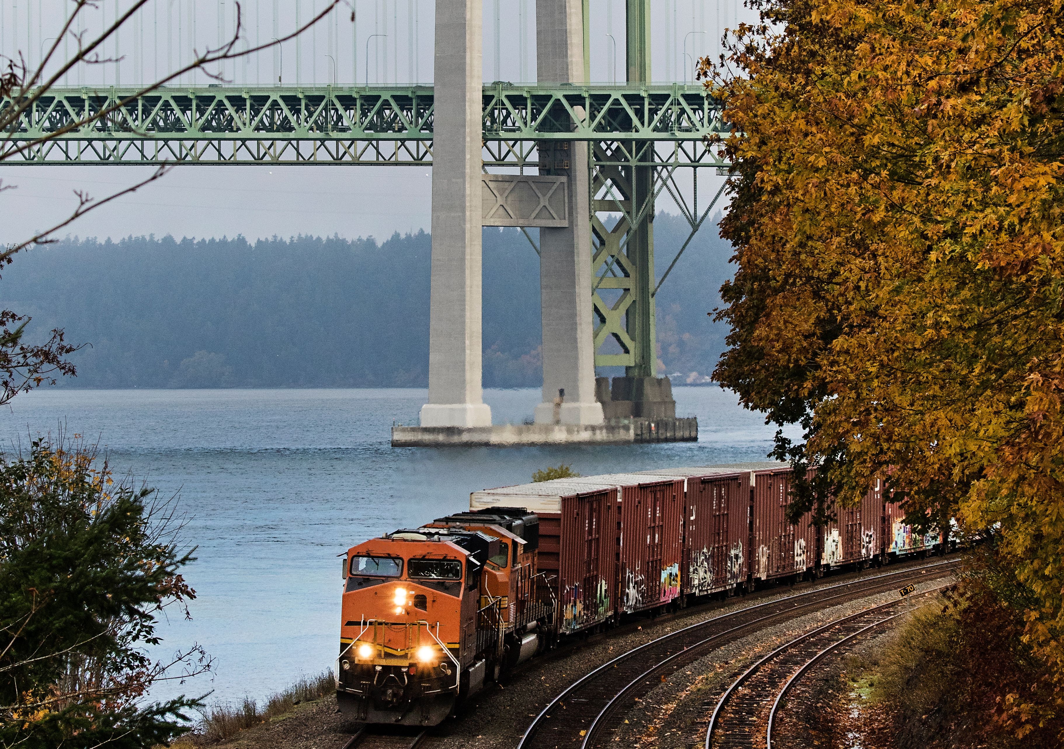 Amerika-Tacoma-Trein-