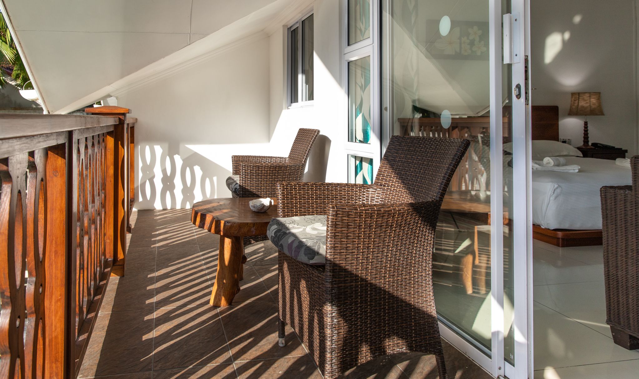 Balkon met zitje