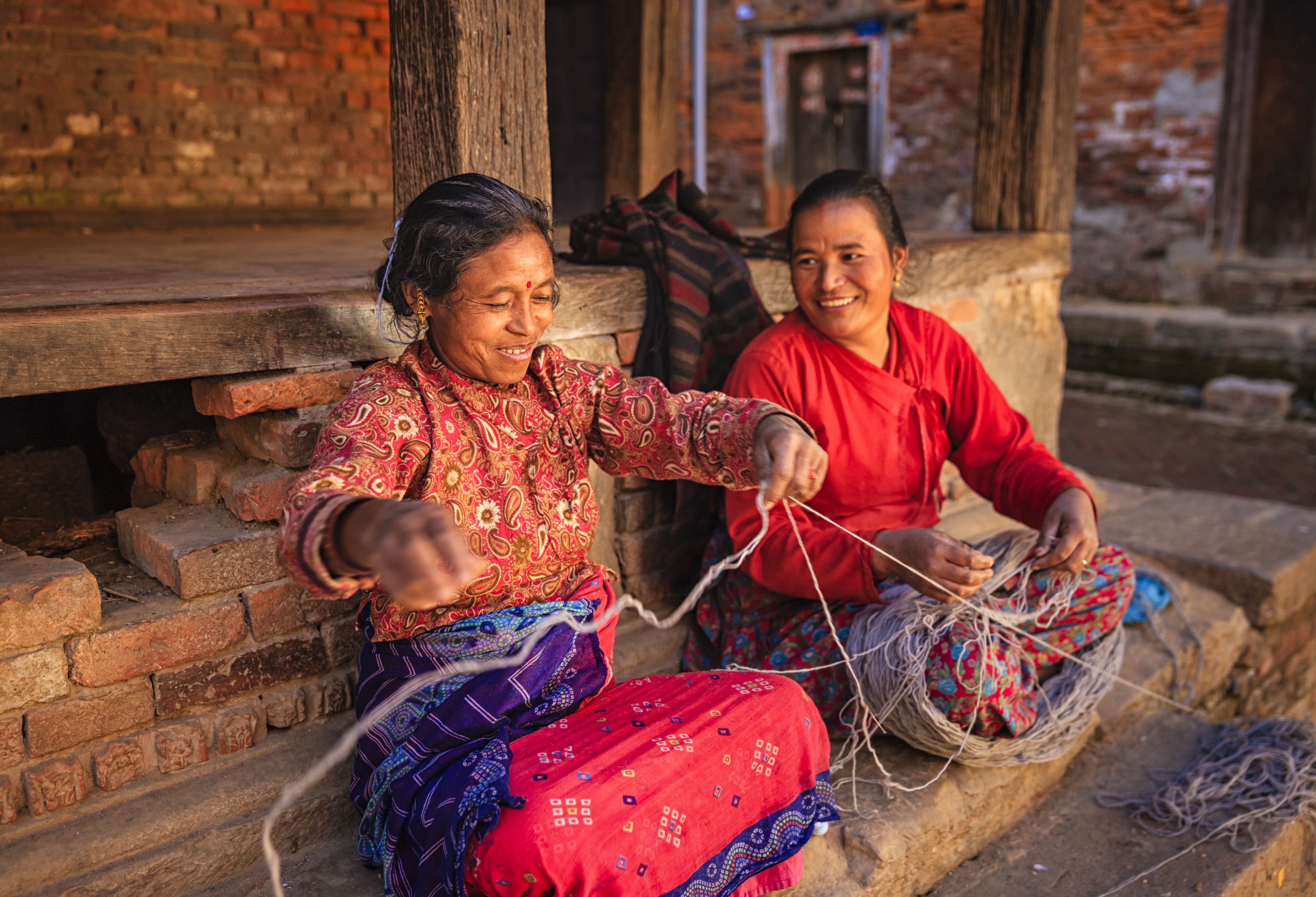 Lokale dames in Nepal