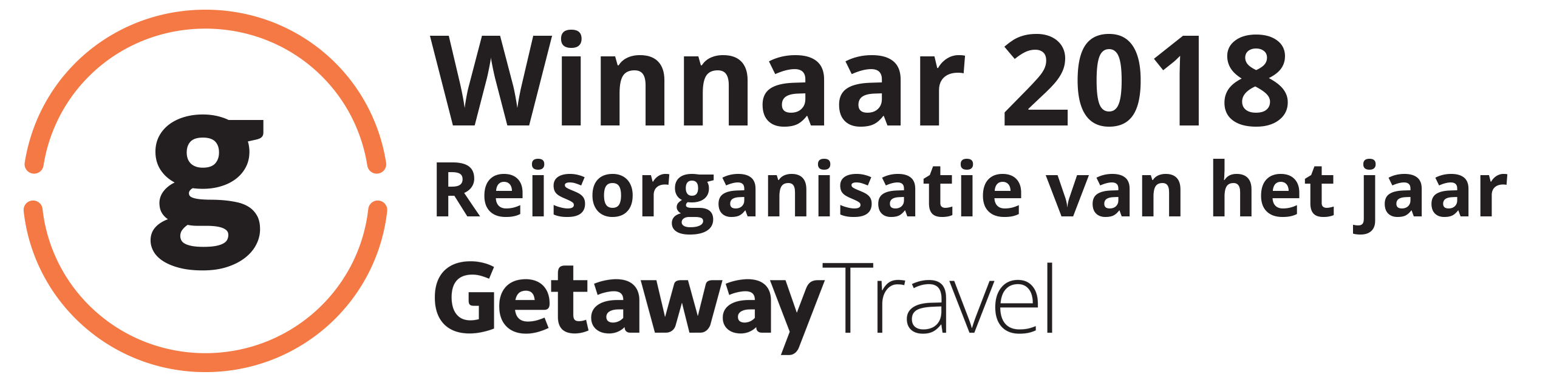 Winnaar Getaway Travel reisorganisatie van het jaar