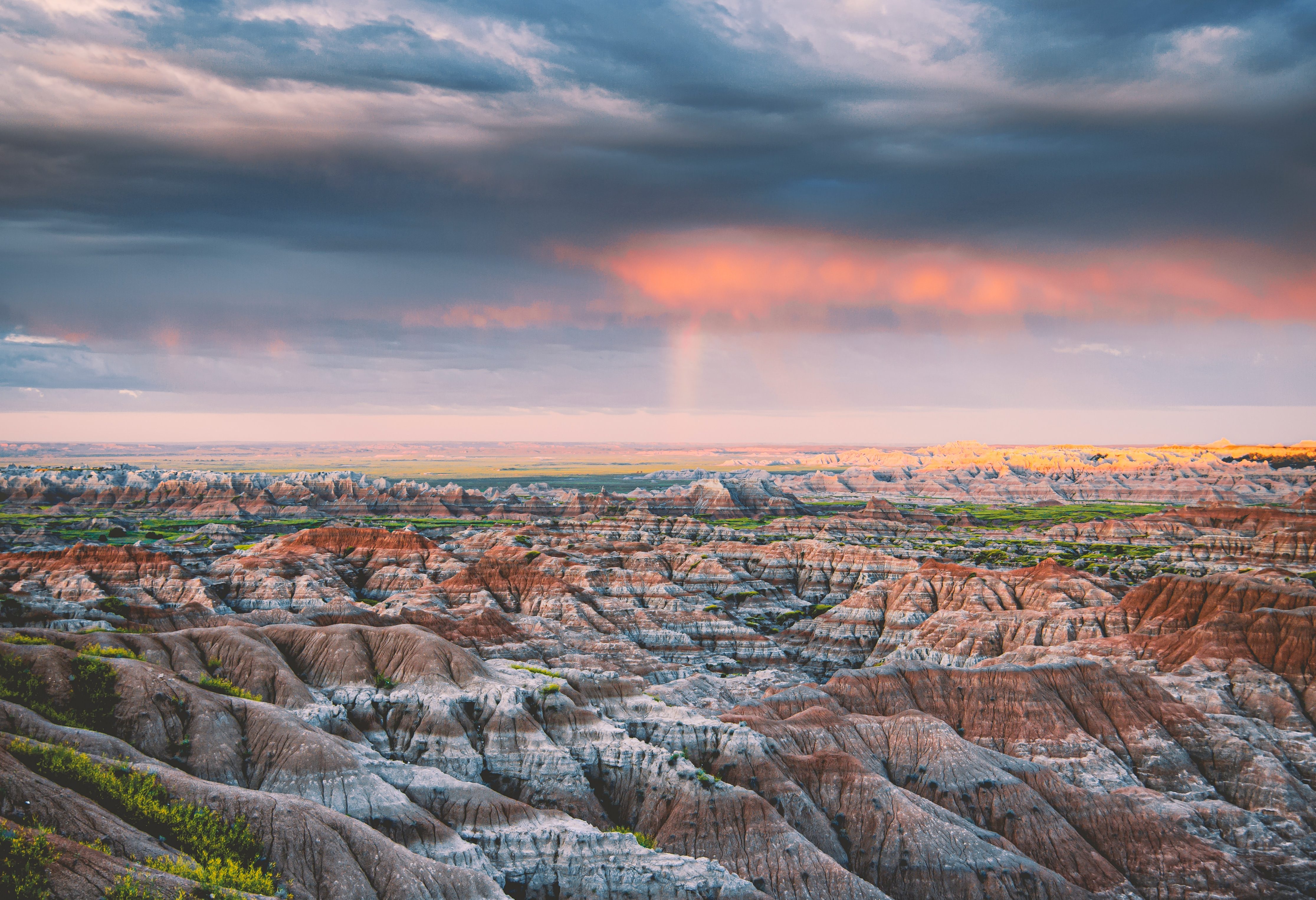 Badlands in South Dakota in Amerika