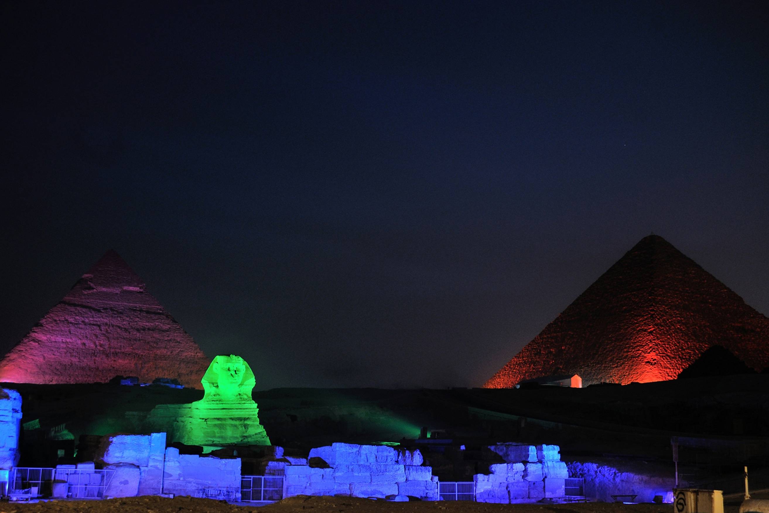Egypte Cairo Sound Ligh Show Piramides Sfinx Gizeh