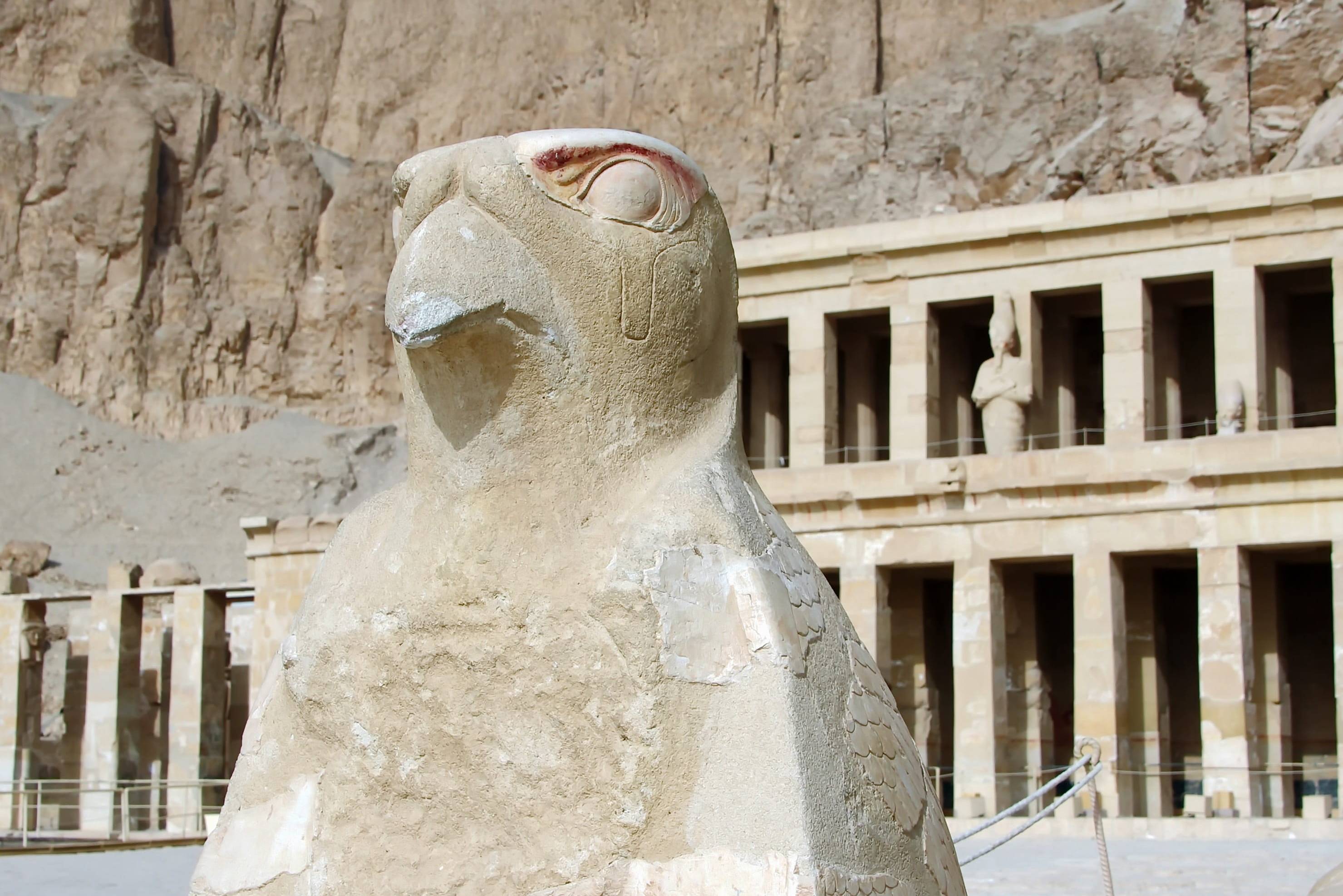 Egypte Luxor Westoever Vallei der Koninginnen Tempel van Hatsjepsoet