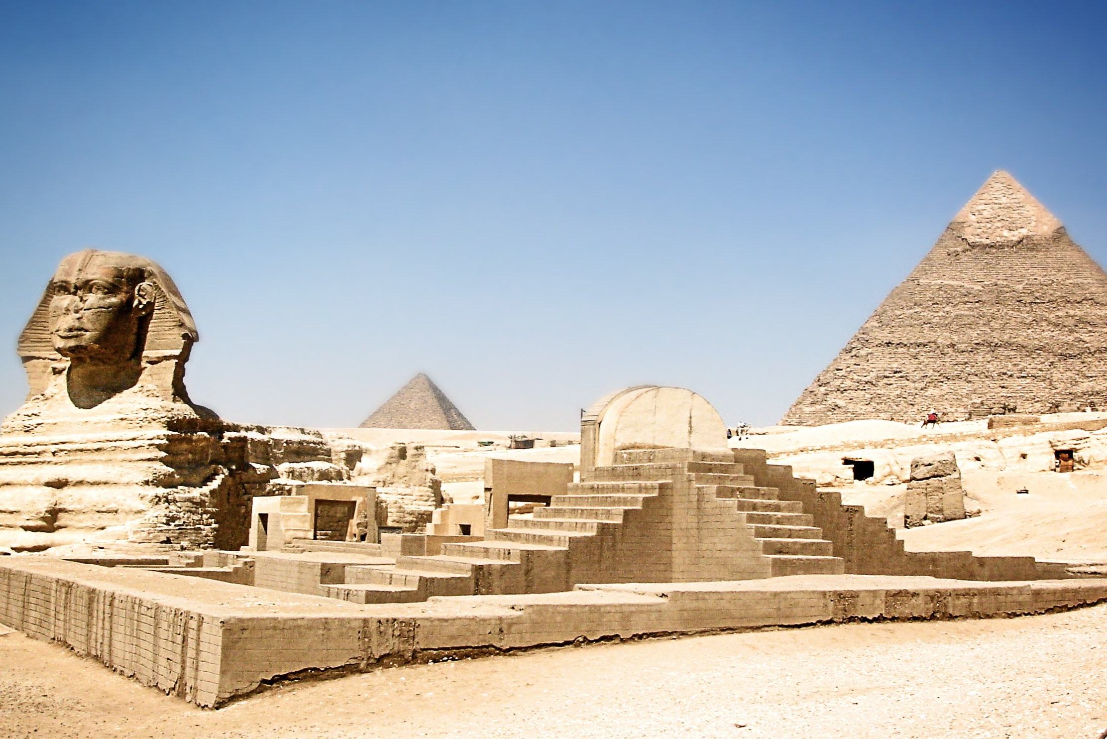 Egypte Cairo Piramides van Gizeh