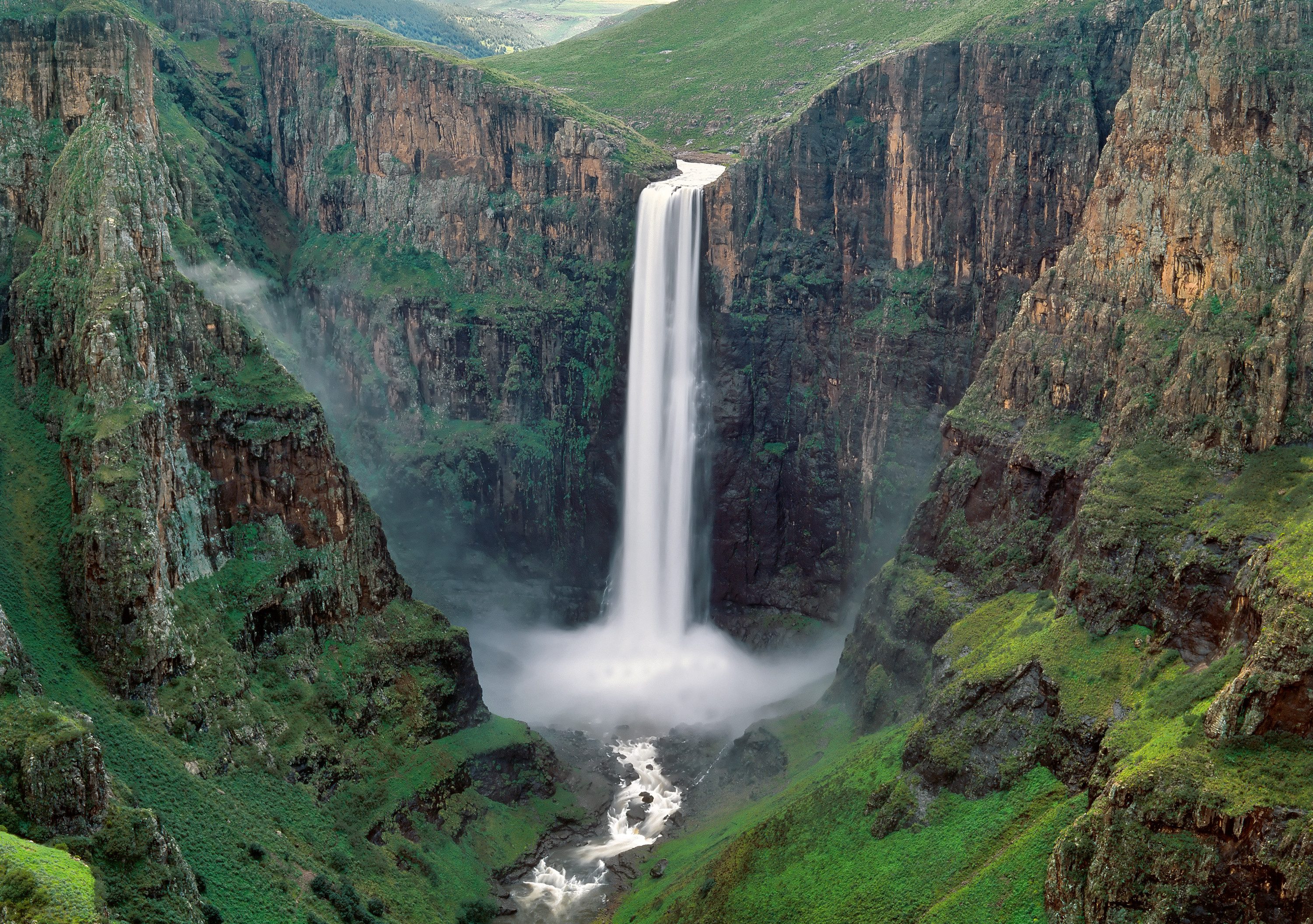 Maletsunyane falls in Lesotho