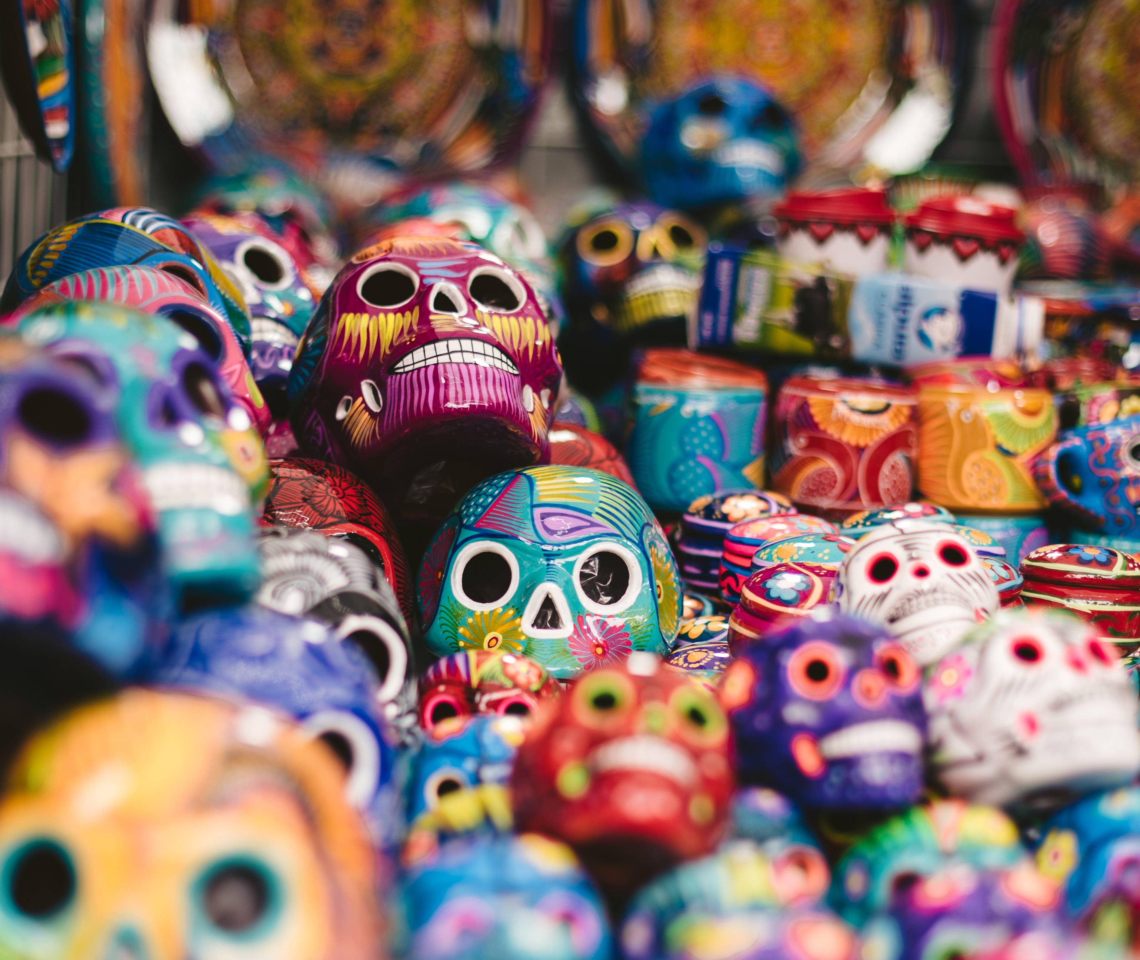 Mexico souvenirs Dia de los Muertos