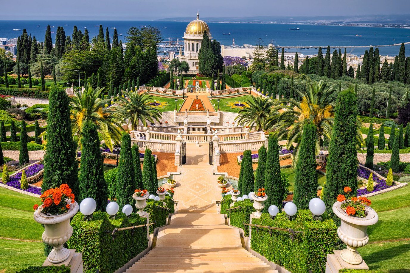 Bahai Tempel in Haifa in Israël