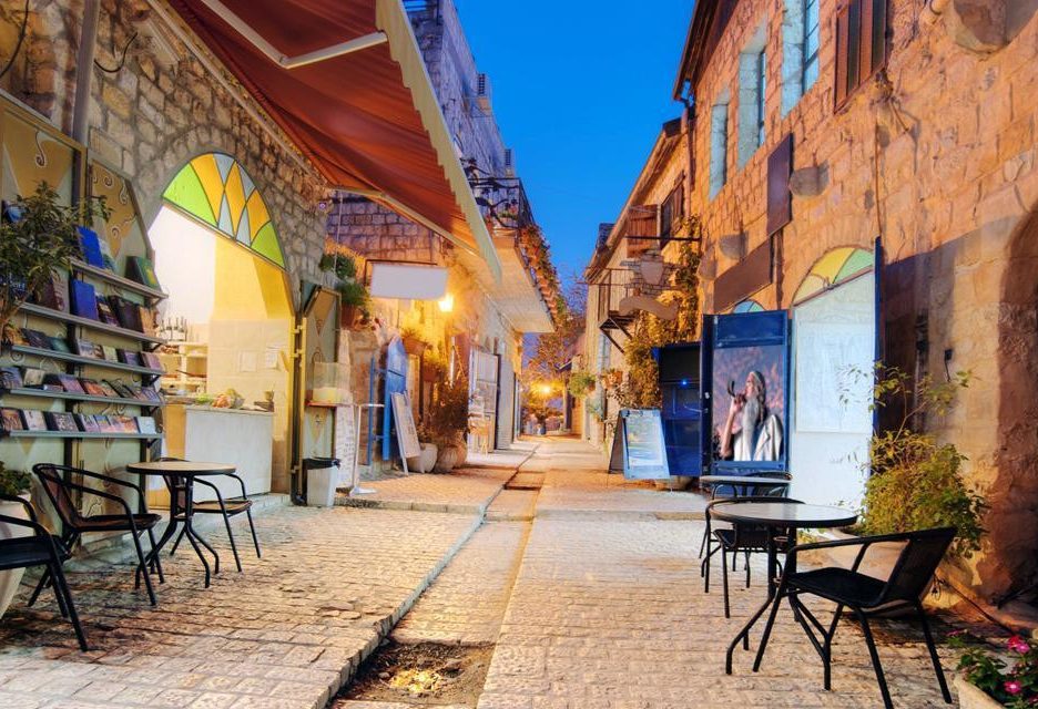 Kabala stadje Safed in Israël