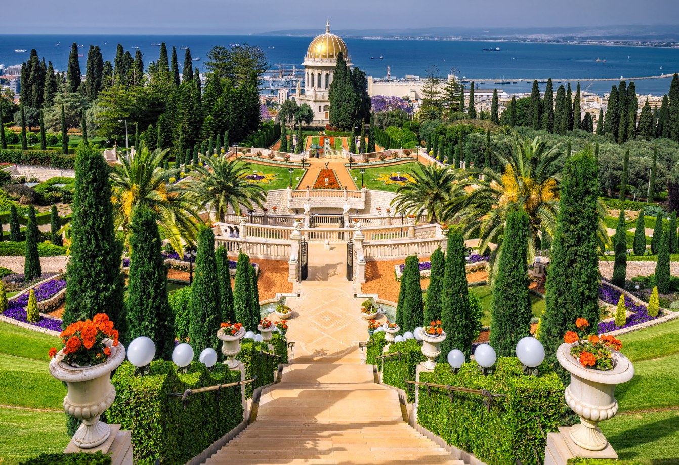 Bahai Tempel in Haifa in Israël